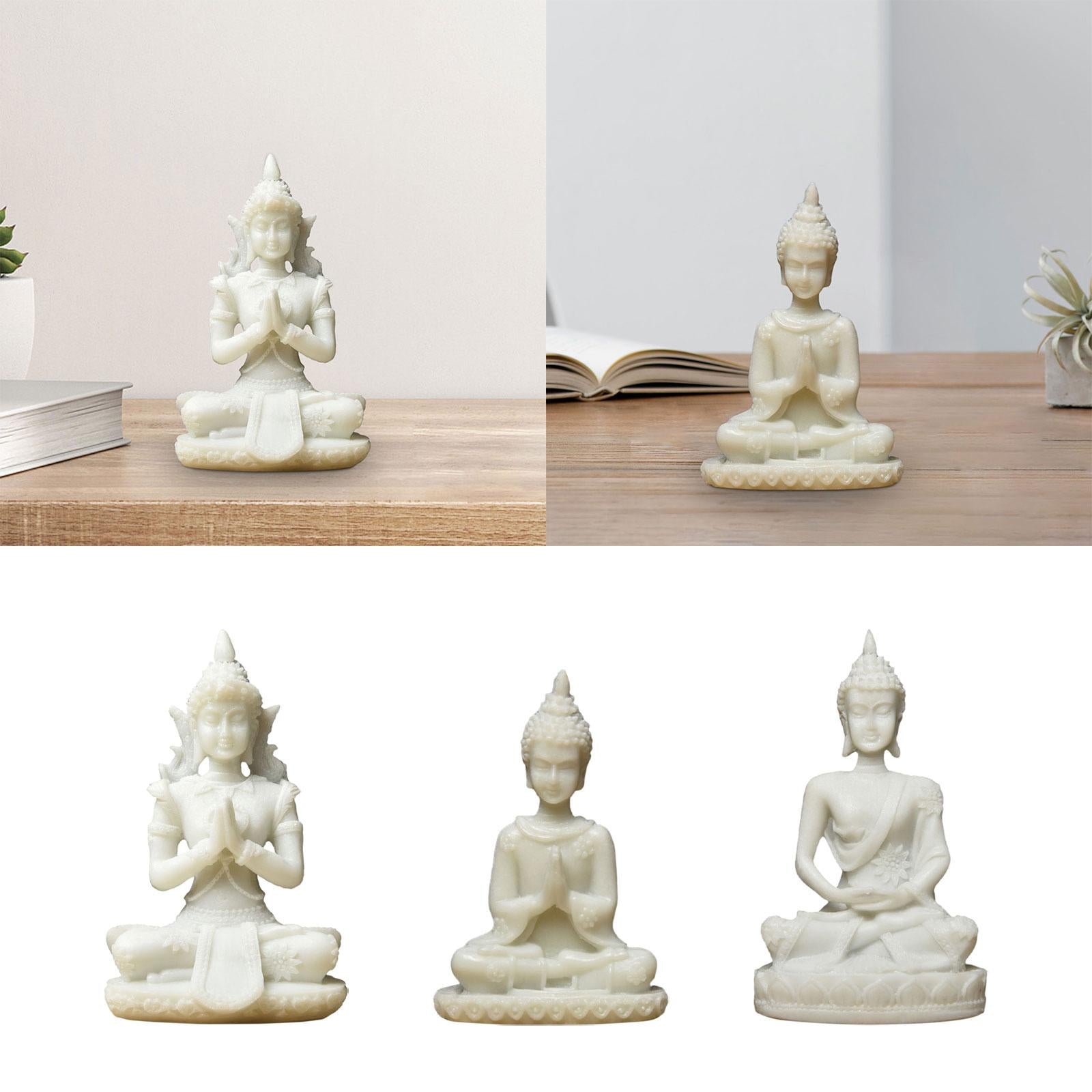 Buddha Statue Zen Decor Home Decor Meditation Decor for Tabletop Home Office Style A