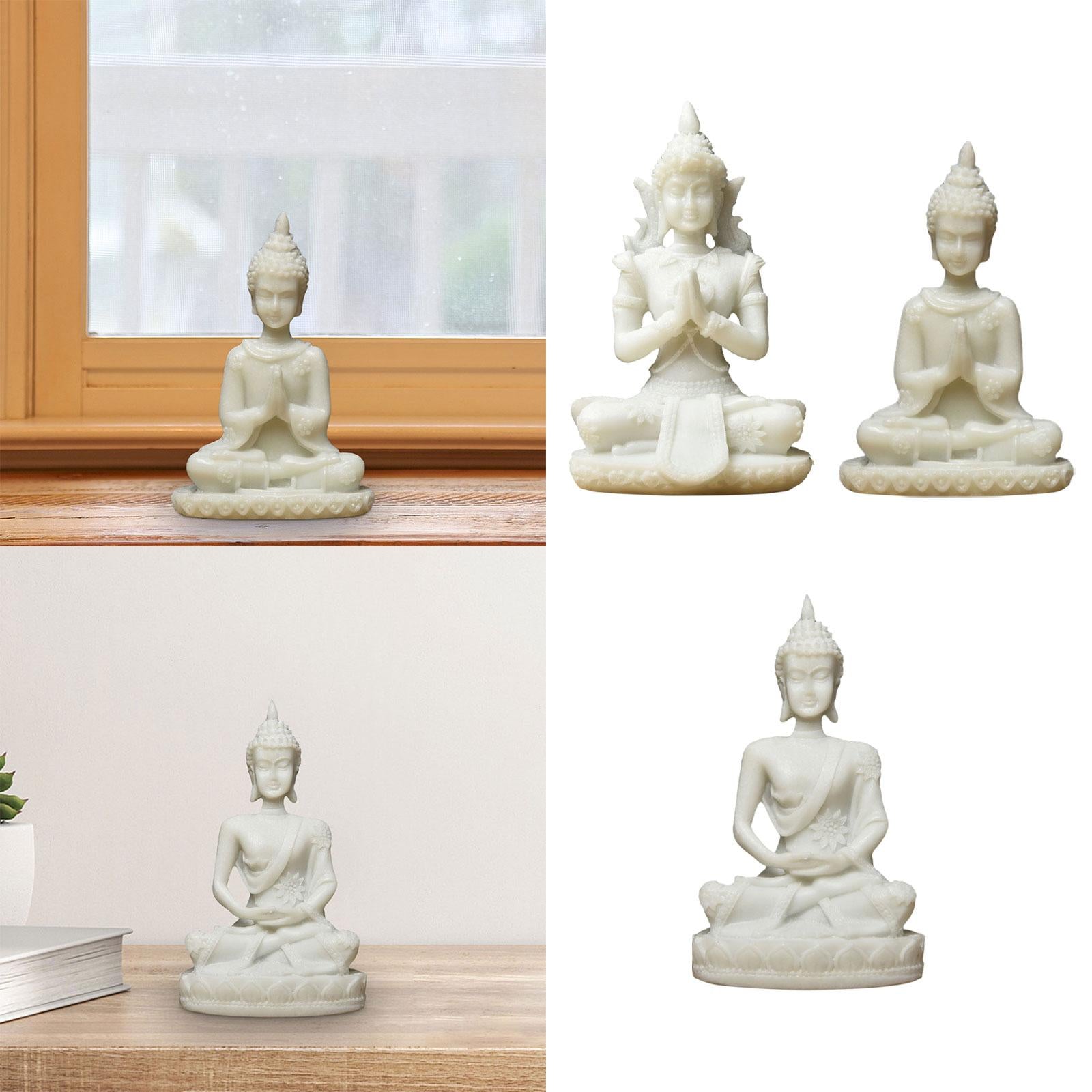 Buddha Statue Zen Decor Home Decor Meditation Decor for Tabletop Home Office Style A