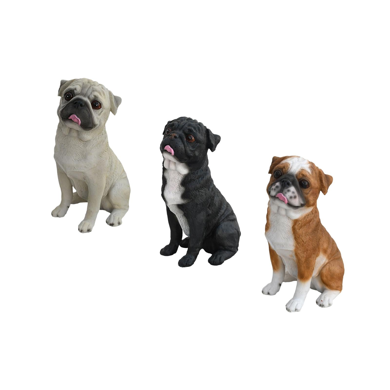 Dog Statue Animal Sculpture Living Room Hallway for Home Decor Gift Ornament White