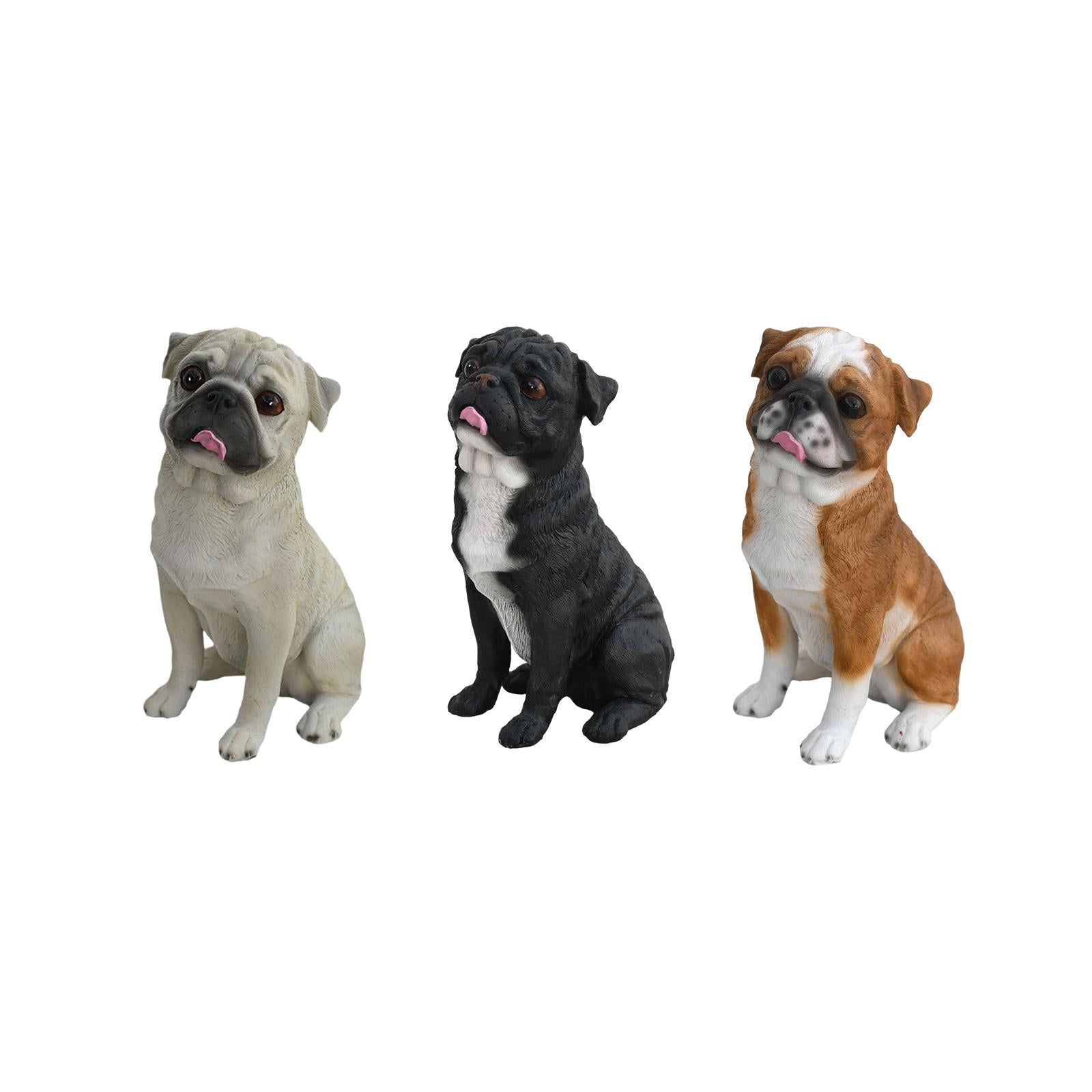 Dog Statue Animal Sculpture Living Room Hallway for Home Decor Gift Ornament White