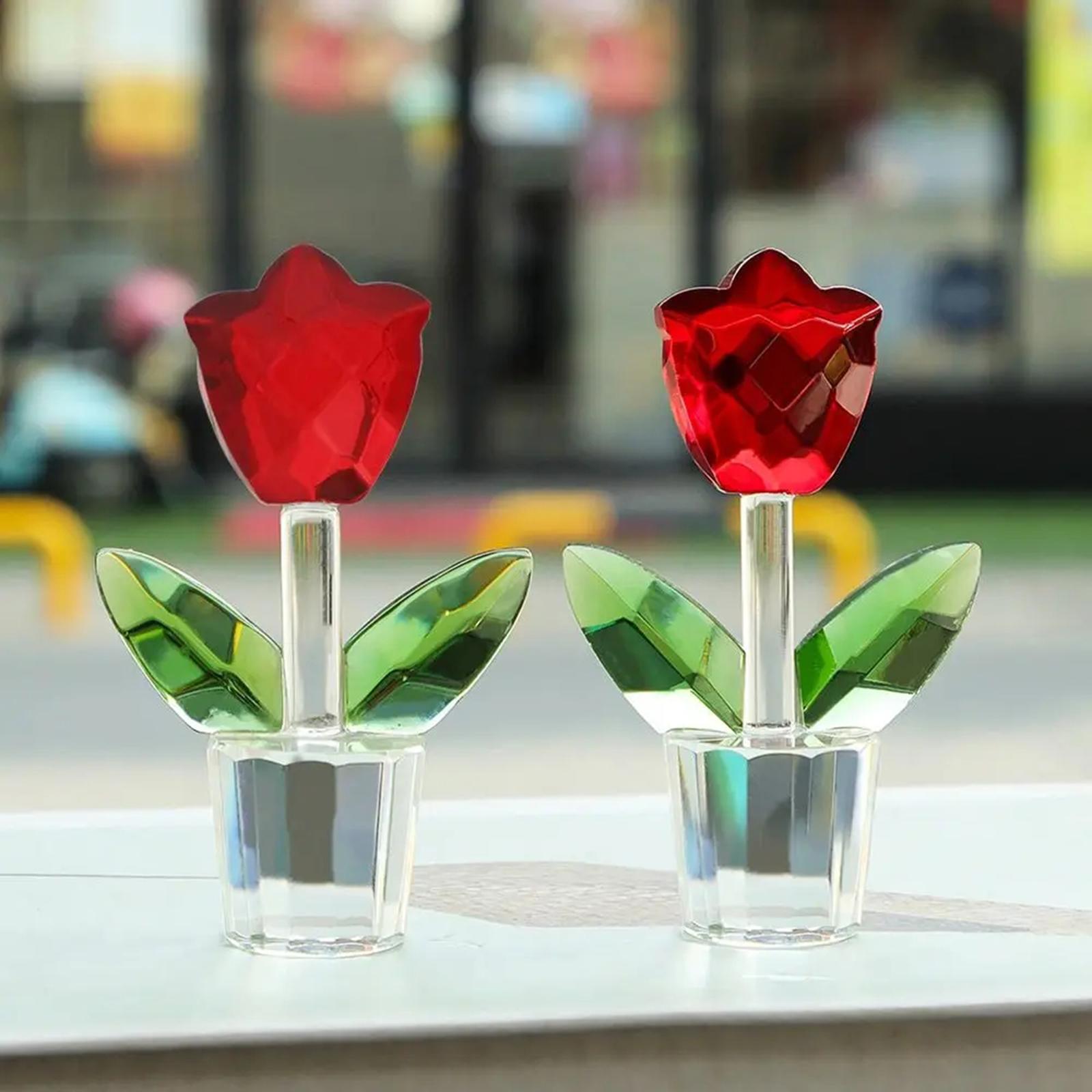 Tulip Flower Figurine Valentine's Day Gift for Mother's Day Birthday Office