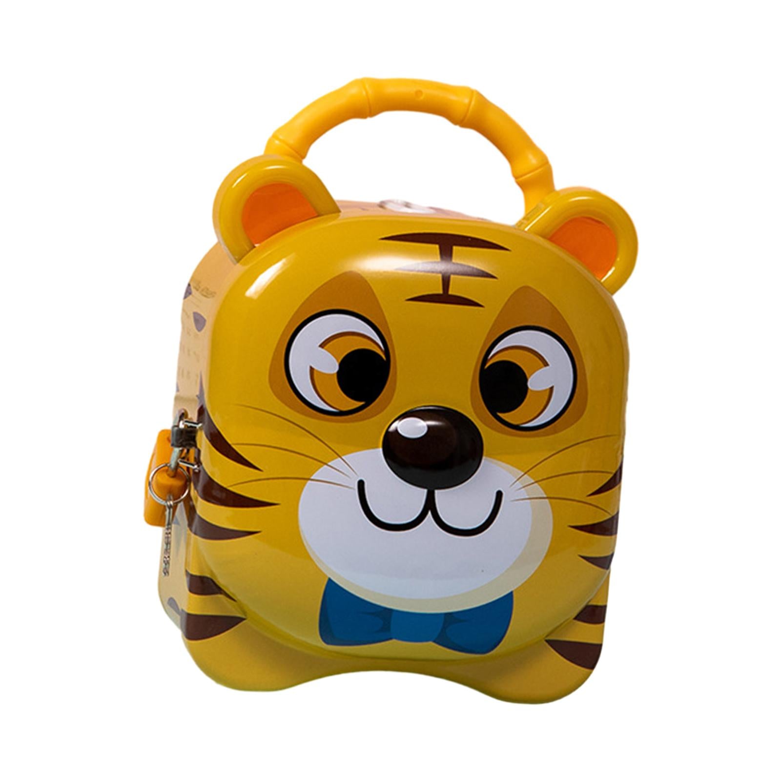 Piggy Bank for Kids Birthday Gift Tiger Money Bank for Cash Home Decor Child Yellow