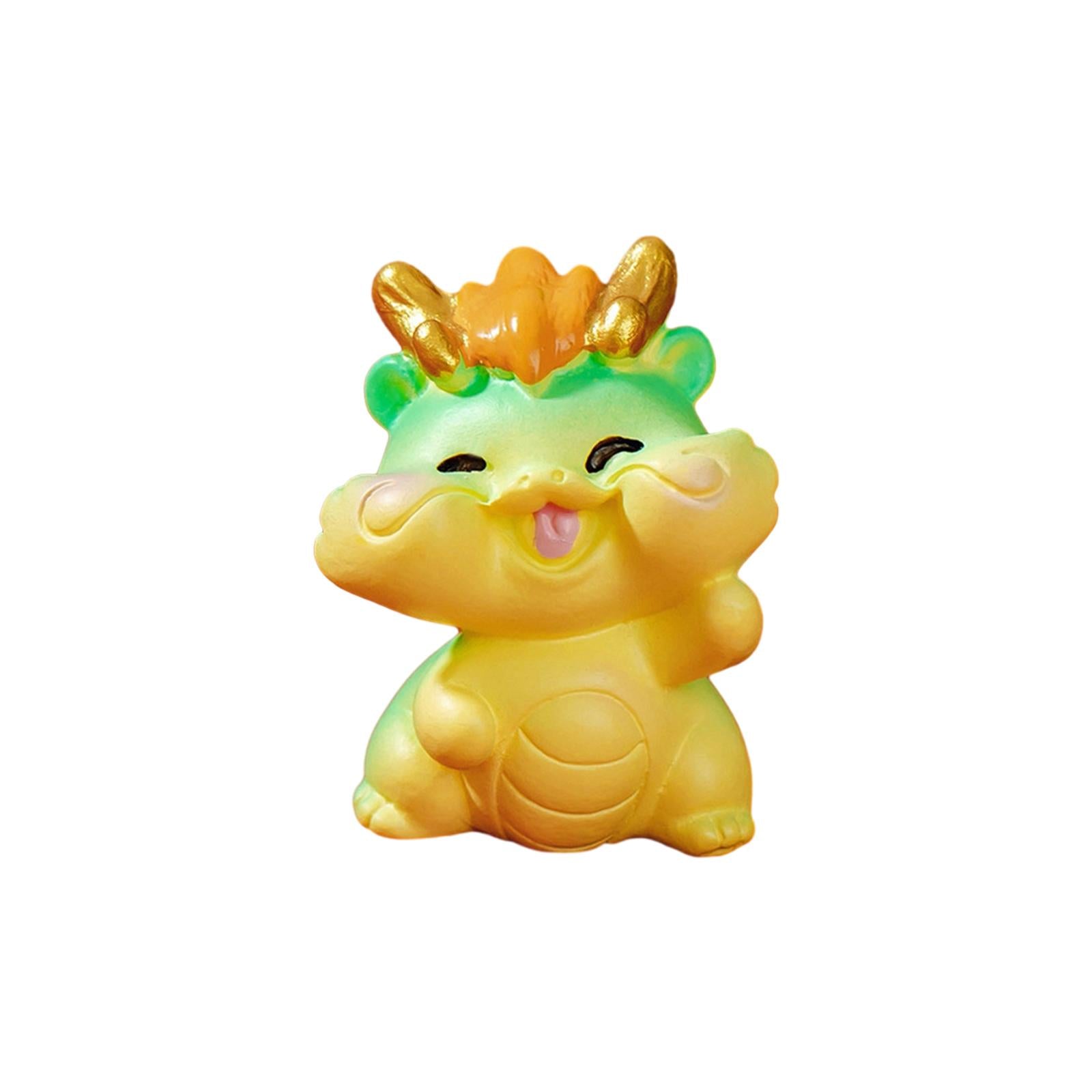 Mini Dragon Statue Miniature Figurine for Spring Festival Living Room Office Style G