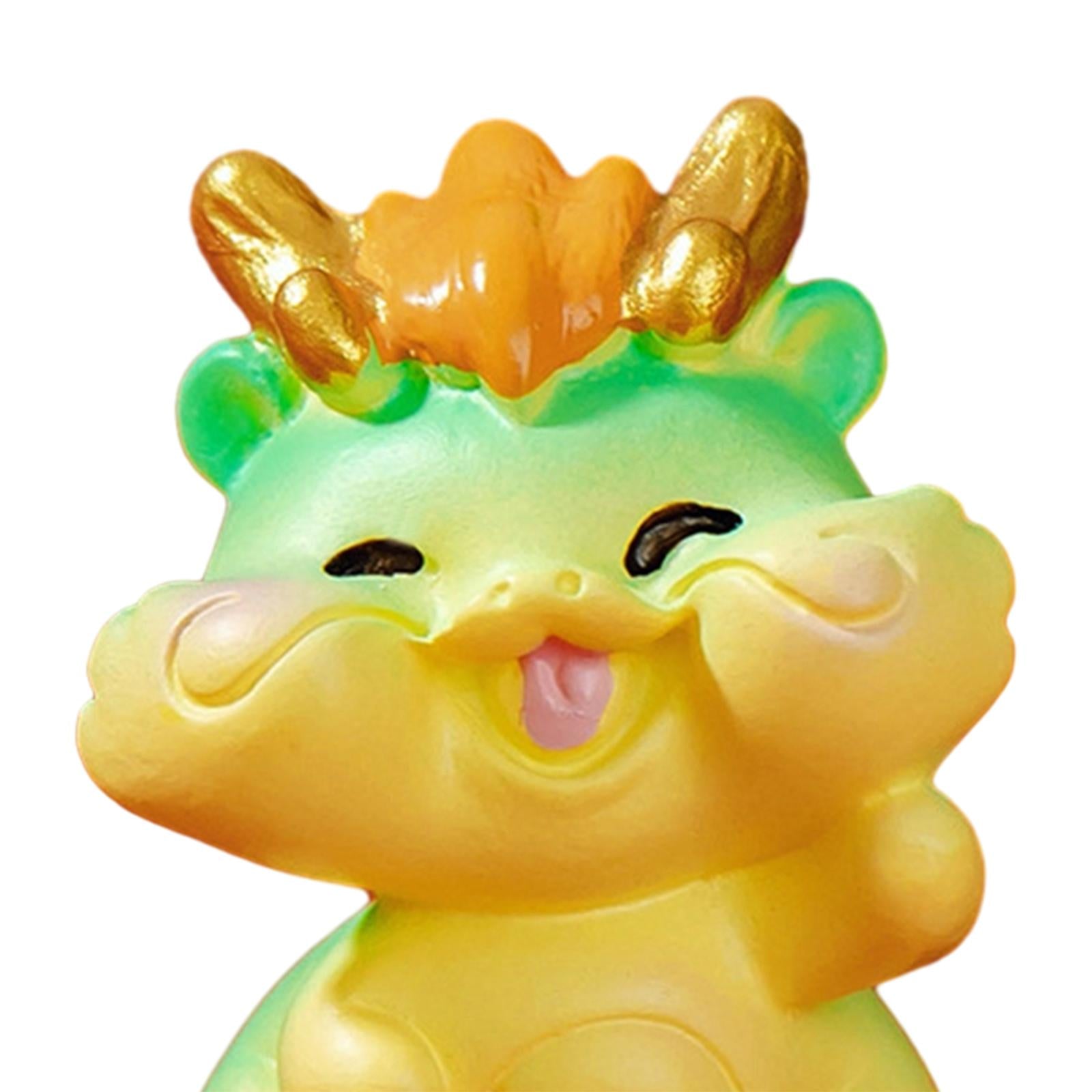 Mini Dragon Statue Miniature Figurine for Spring Festival Living Room Office Style G