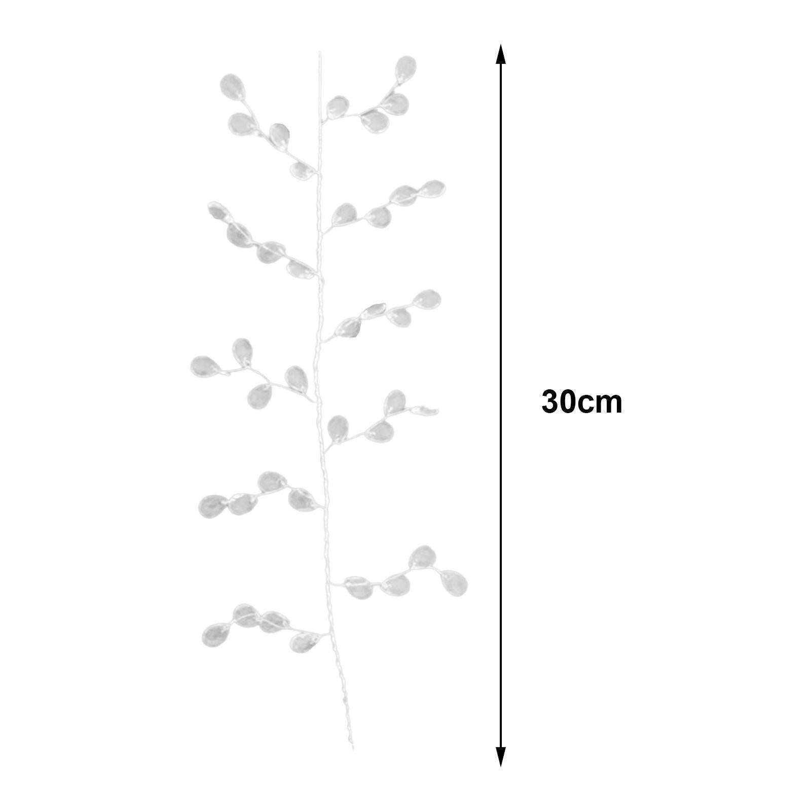 20 Acrylic Beads Drop Stems Flower Bouquet Wedding Vase Shower Buds Branches 10 Branches