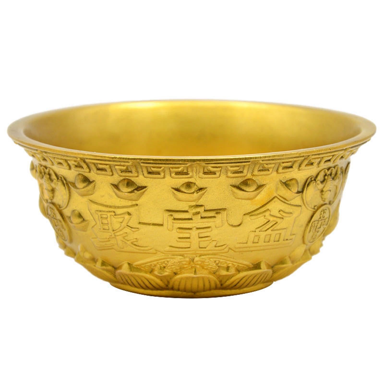 Treasure Basin Feng Shui Decor Offering Bowl for Spring Festival Desk Office
