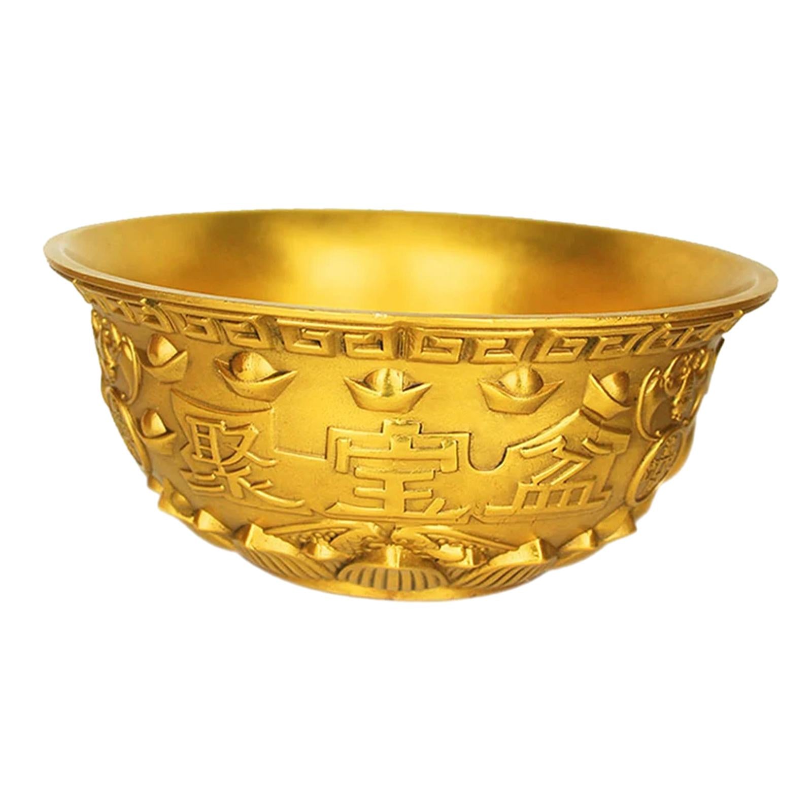 Treasure Basin Feng Shui Decor Offering Bowl for Spring Festival Desk Office