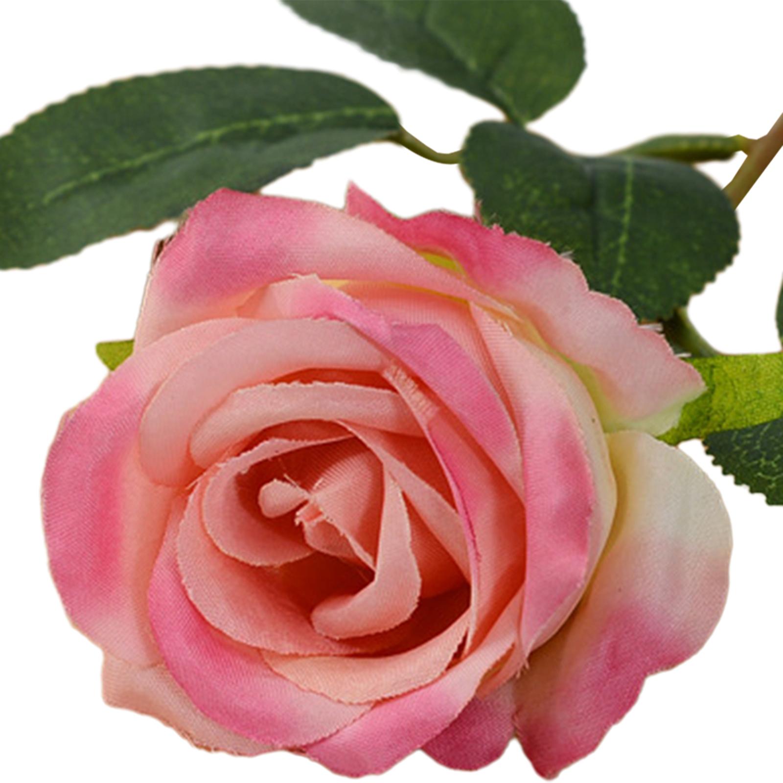 Artificial Roses Fake Rose for Flowers Party Centerpieces Wedding Decoration Pink B