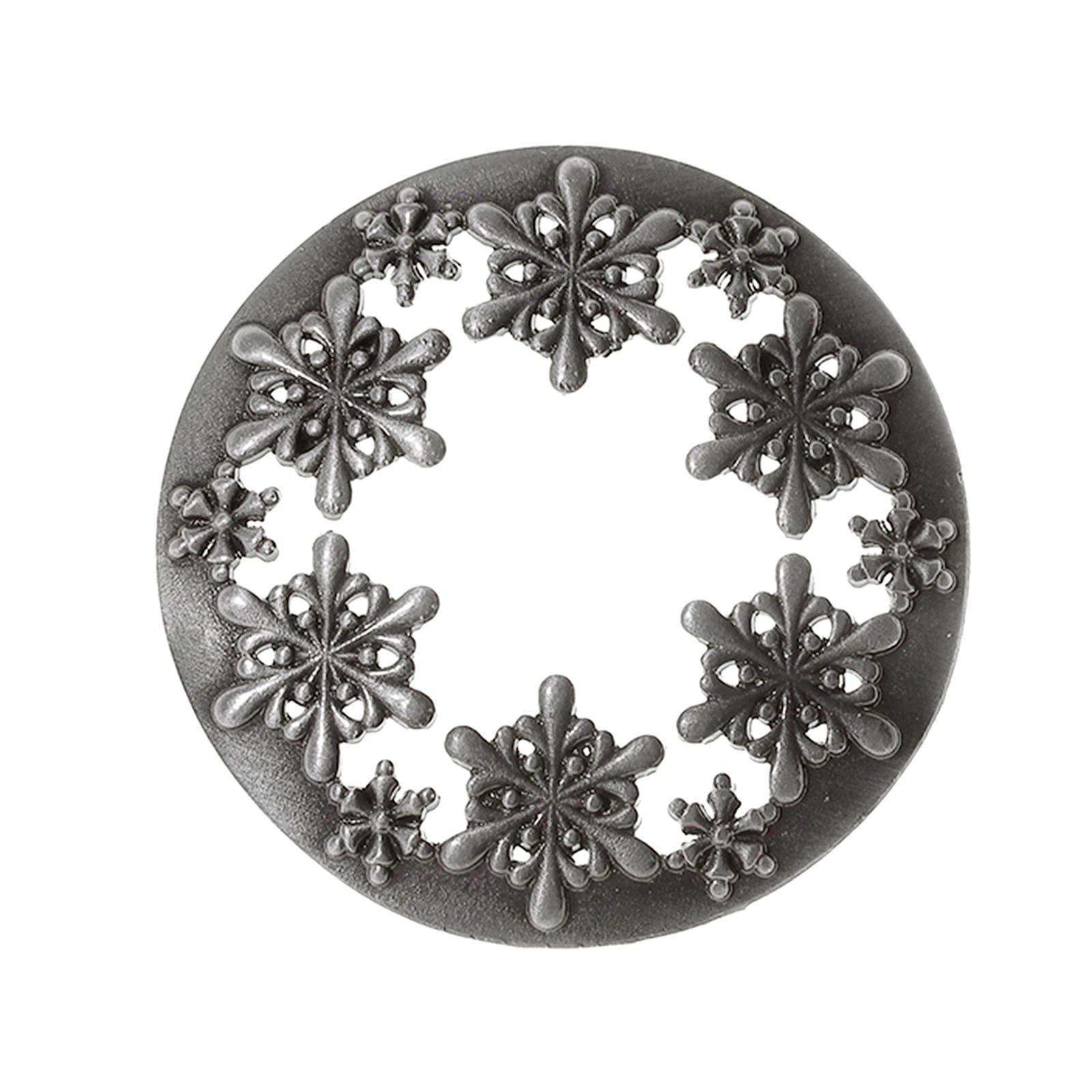 Candle Topper Snowflake for Candle Jars Gift for Candle Lover Jar Candle Lid Silver