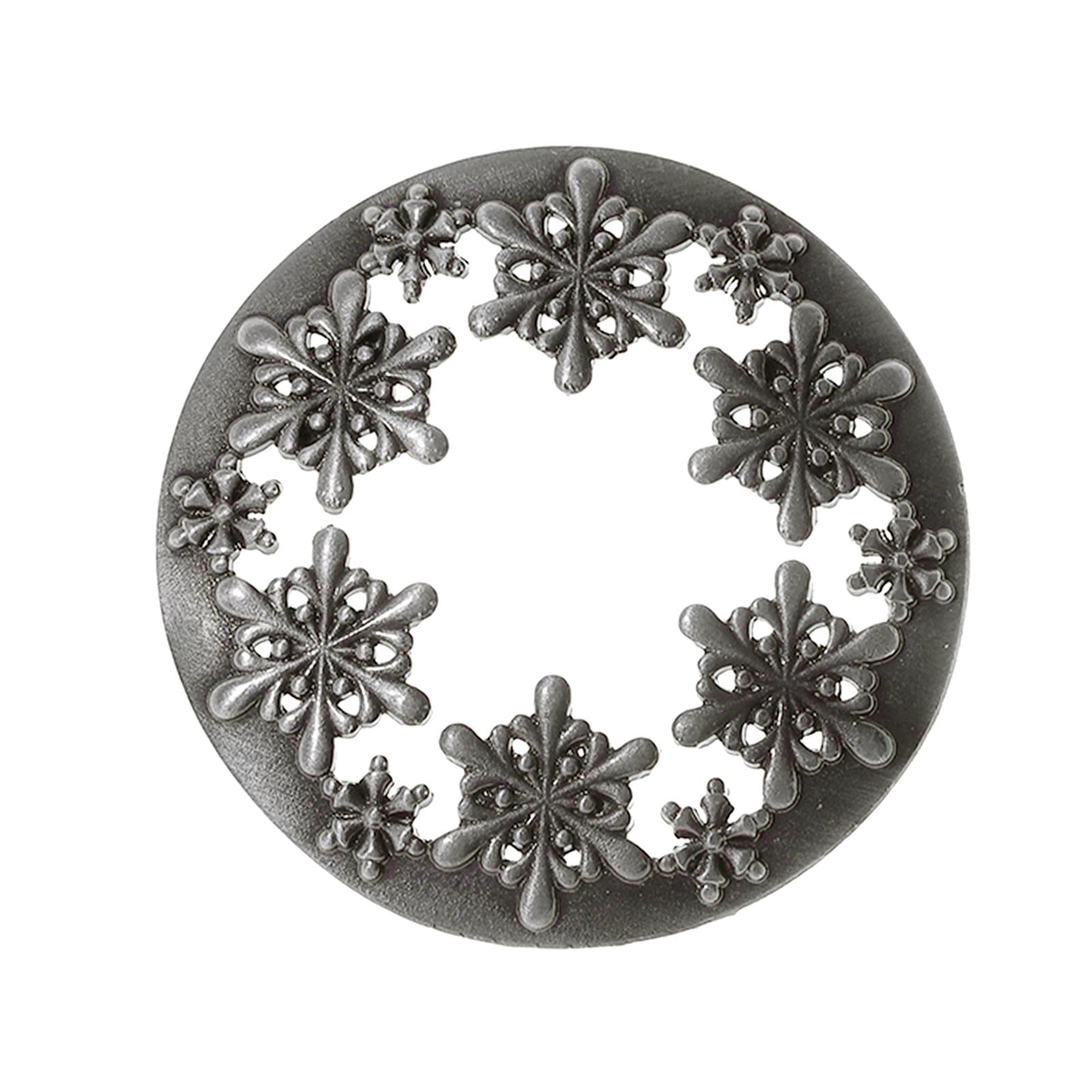 Candle Topper Snowflake for Candle Jars Gift for Candle Lover Jar Candle Lid Silver