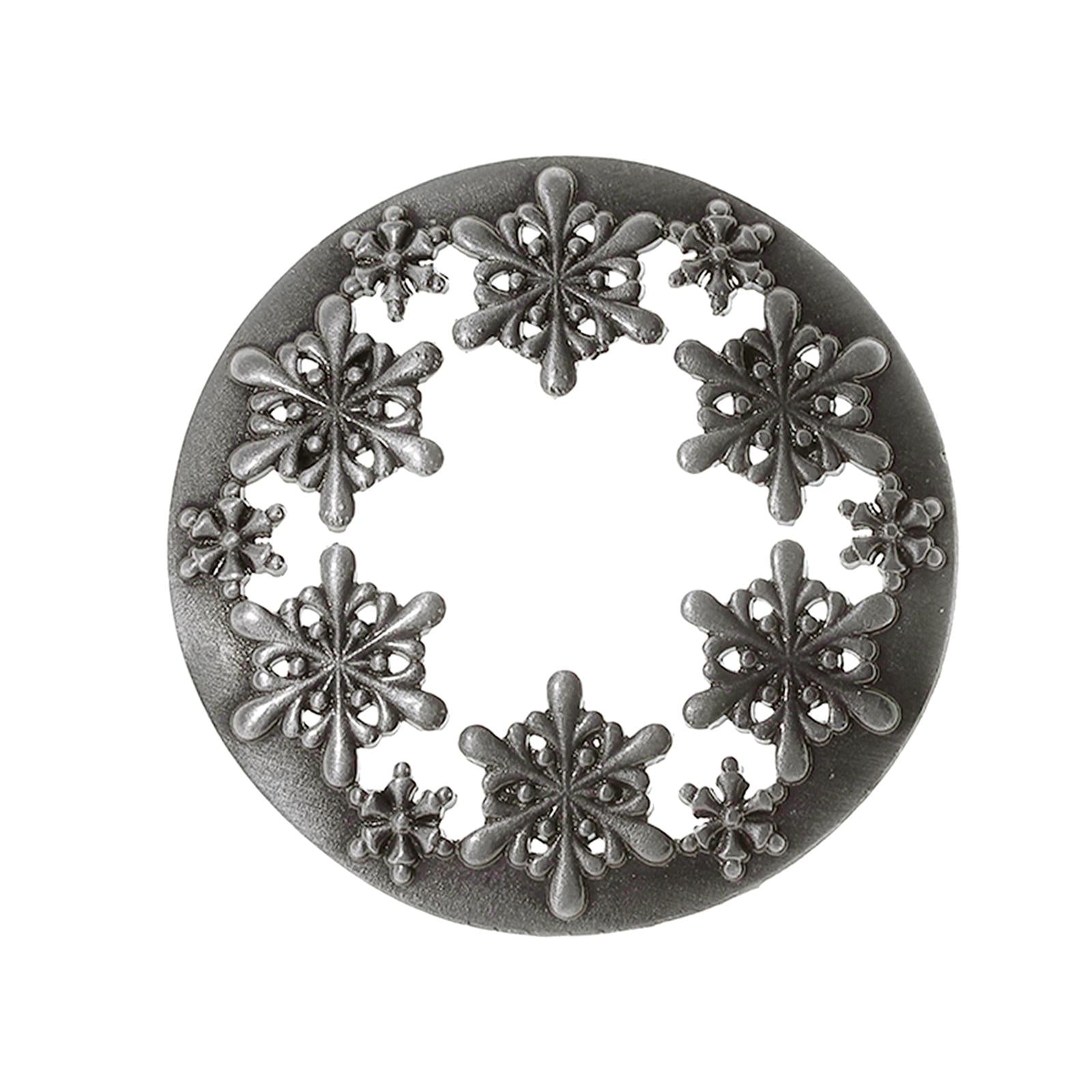 Candle Topper Snowflake for Candle Jars Gift for Candle Lover Jar Candle Lid Silver