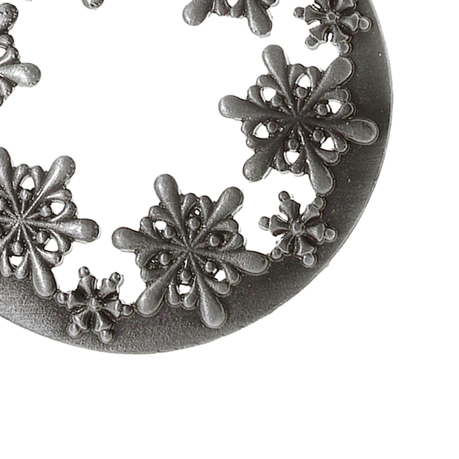 Candle Topper Snowflake for Candle Jars Gift for Candle Lover Jar Candle Lid Silver