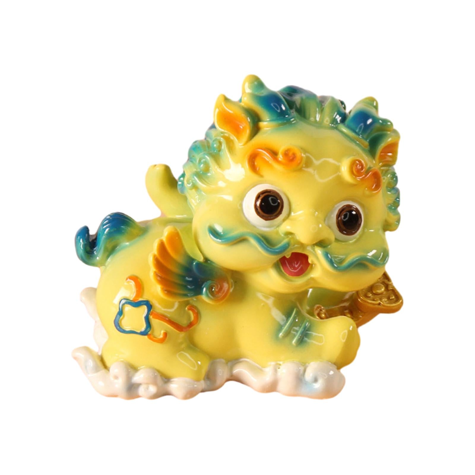 Car Dashboard Decoration Artwork Table Pixiu Statue for Hotel Home Decor Bar Style B
