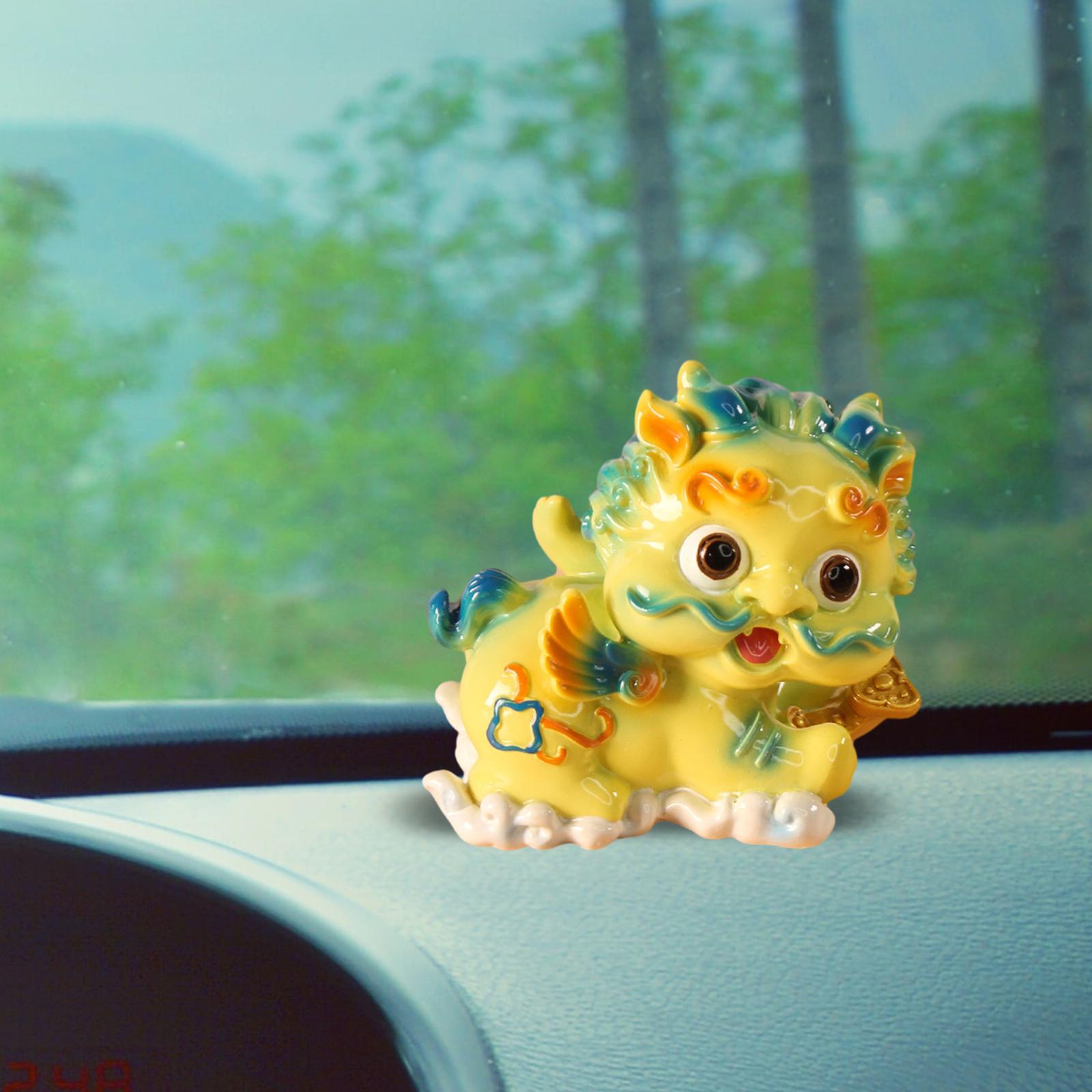 Car Dashboard Decoration Artwork Table Pixiu Statue for Hotel Home Decor Bar Style B