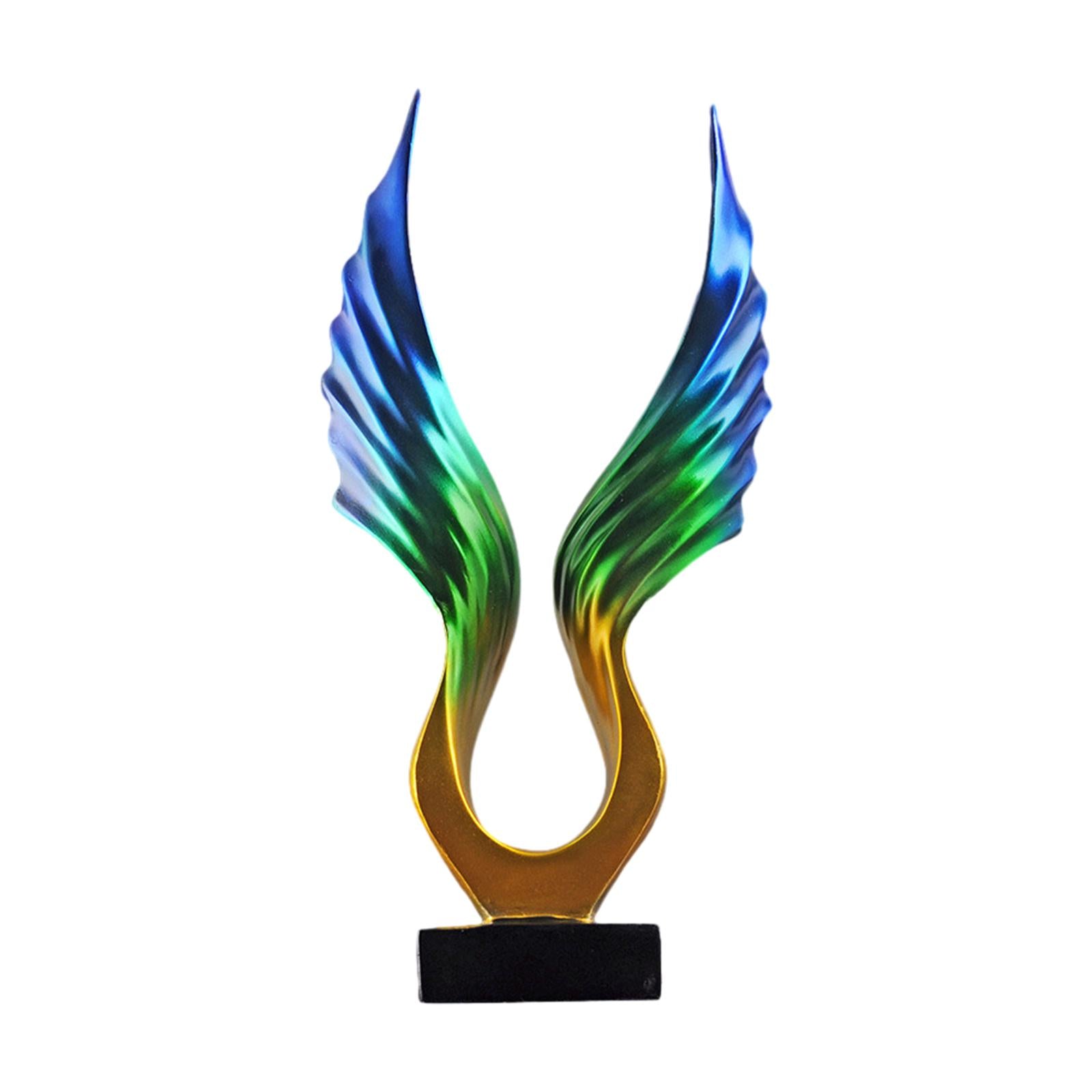 Spreading Wing Statue Collectible Sculpture Decorative for Bookshelf Desktop Style C