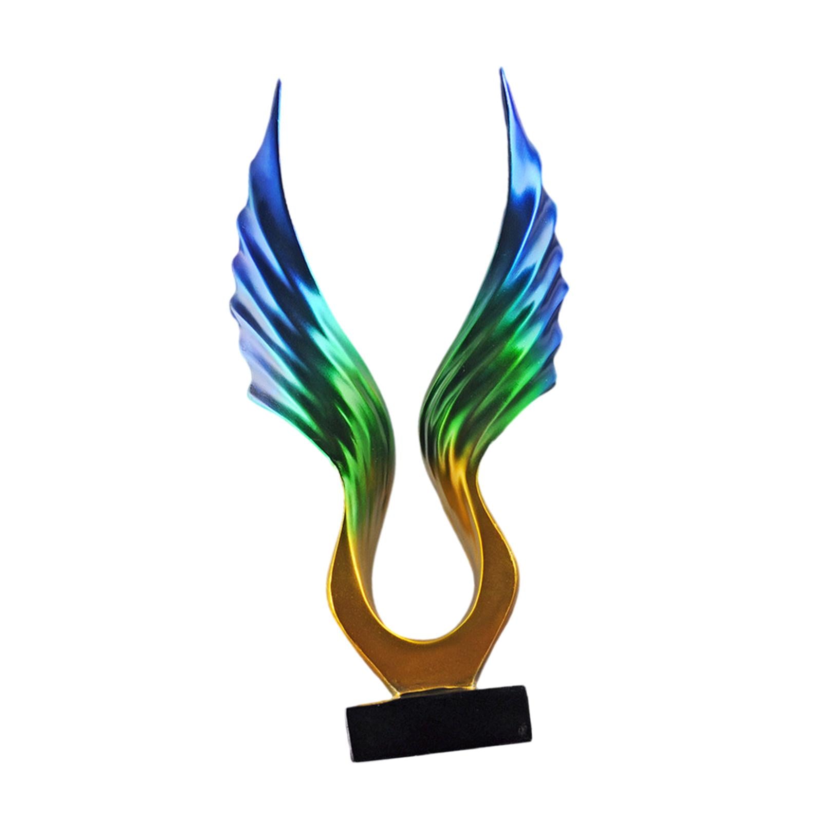 Spreading Wing Statue Collectible Sculpture Decorative for Bookshelf Desktop Style C