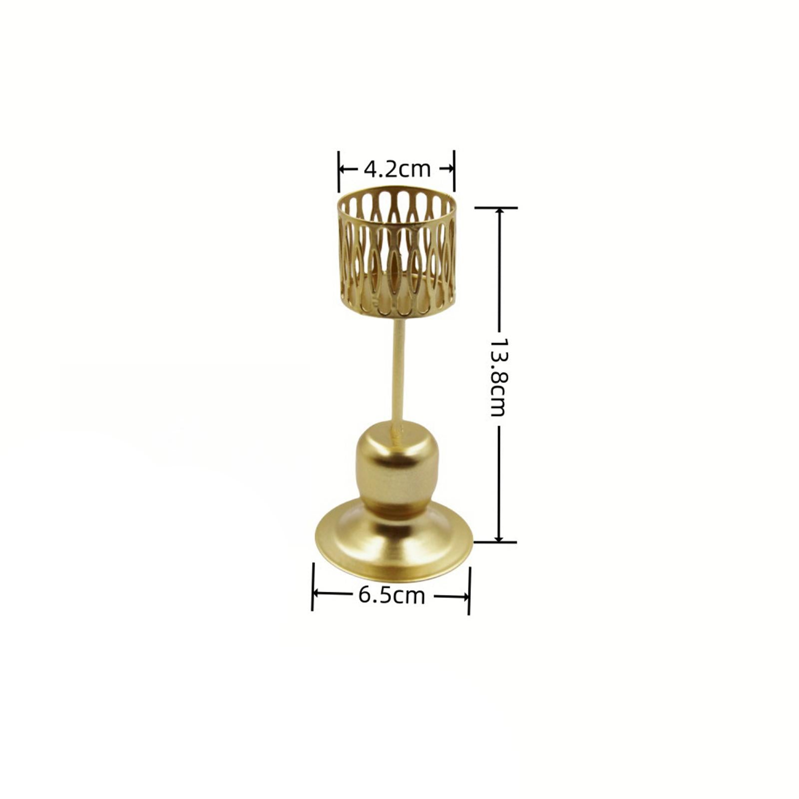 Tealight Candle Holder Geometric Hollow Desigh for Wedding Party Living Room Style C
