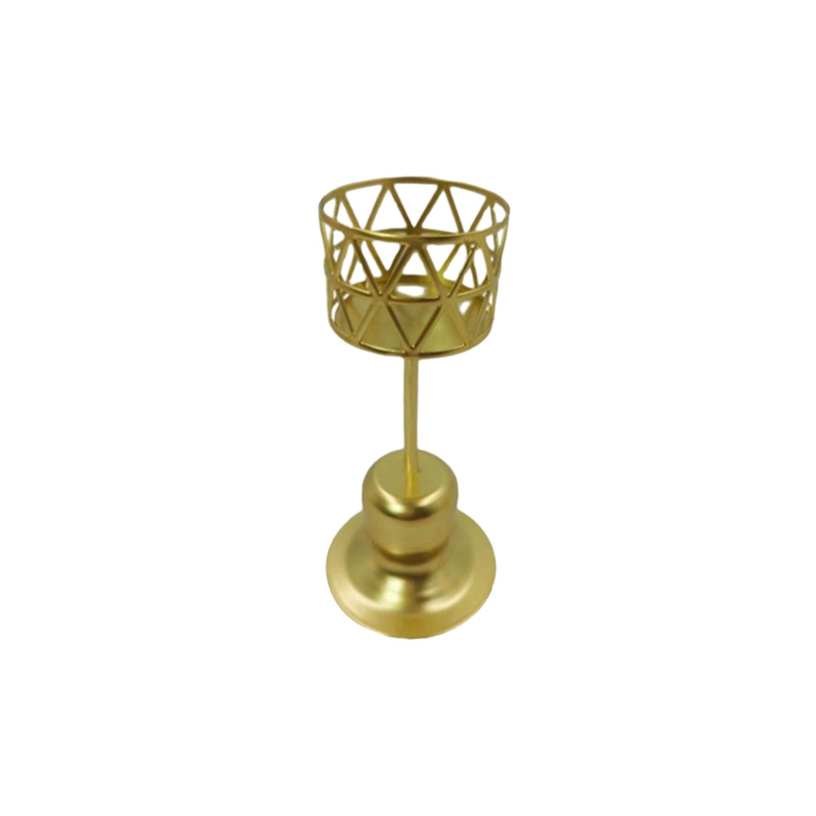 Tealight Candle Holder Geometric Hollow Desigh for Wedding Party Living Room Style D