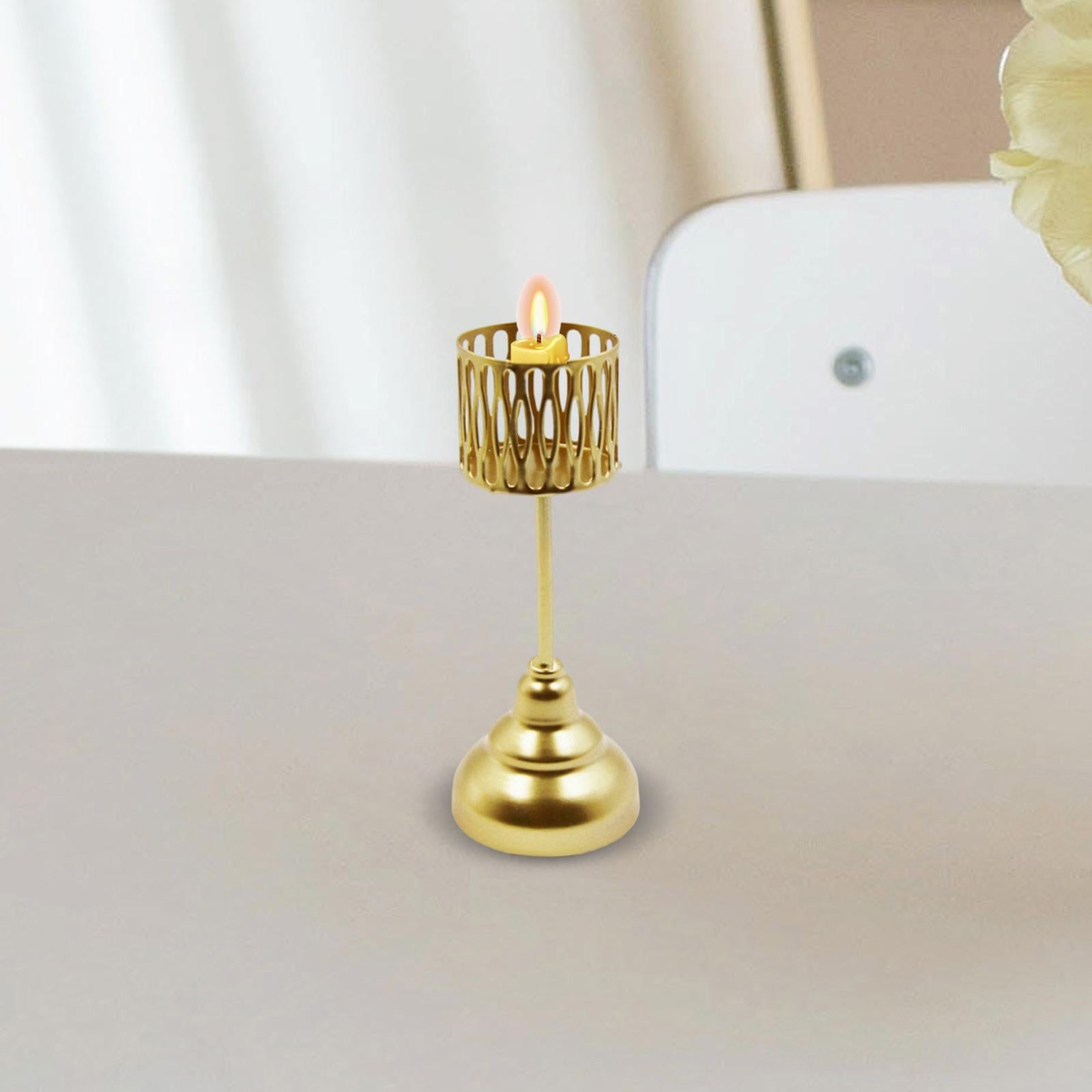 Decorative Candle Stand Geometric for Bedroom Table Decorations Dining Table Style B