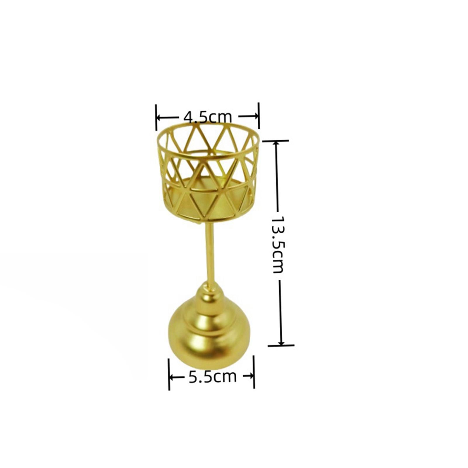 Decorative Candle Stand Geometric for Bedroom Table Decorations Dining Table Style C