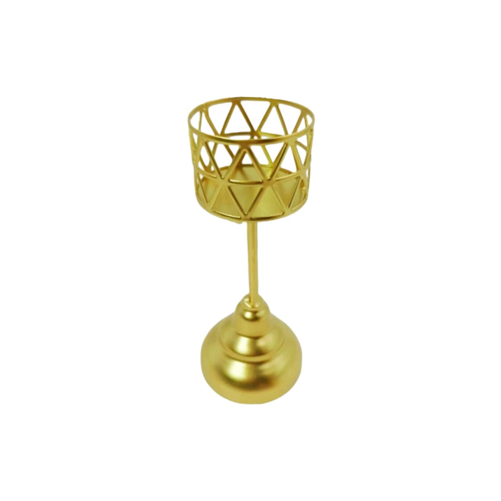 Decorative Candle Stand Geometric for Bedroom Table Decorations Dining Table Style C