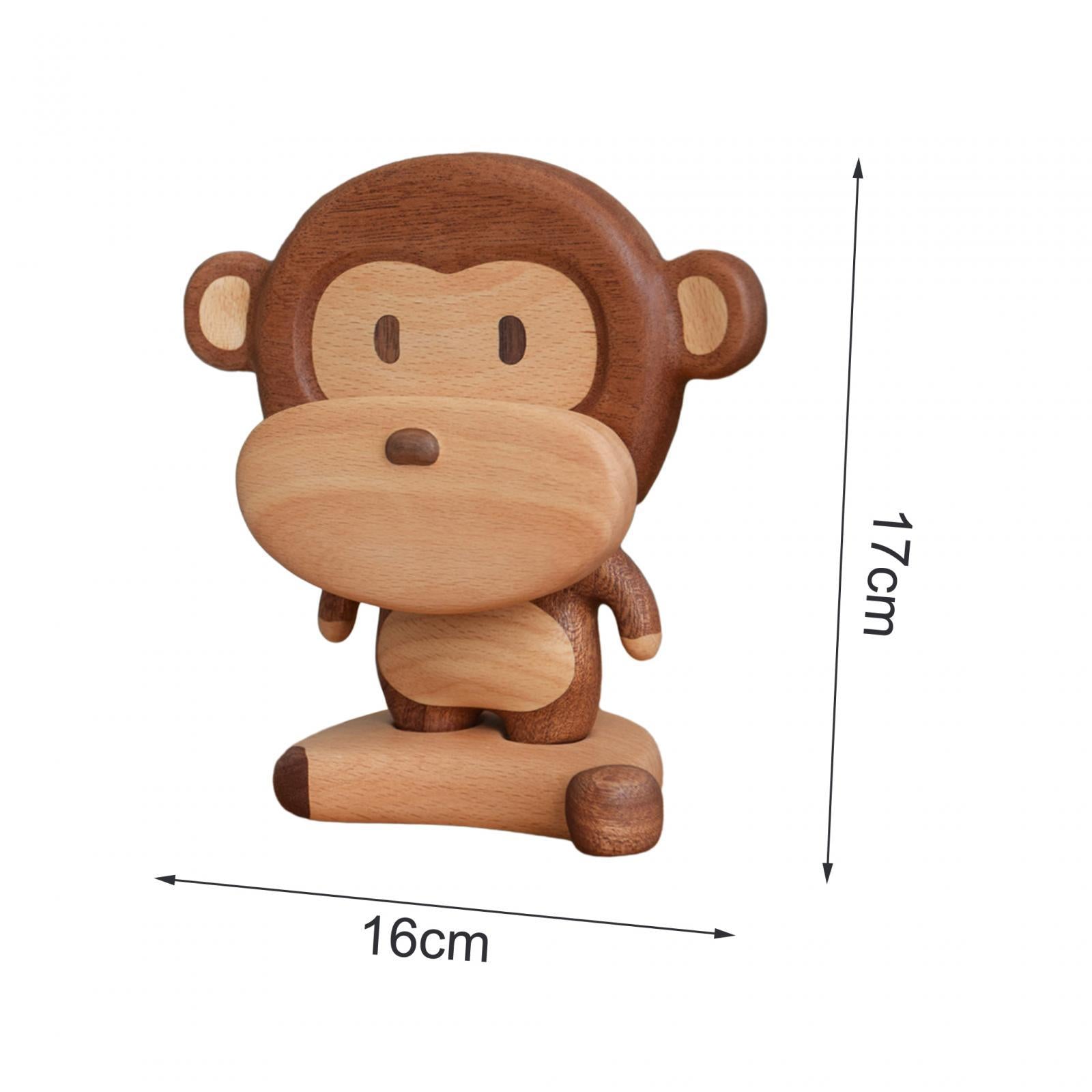 Monkey Figurine Phone Holder Cartoon Phone Bracket for Restaurant Hotel Cafe