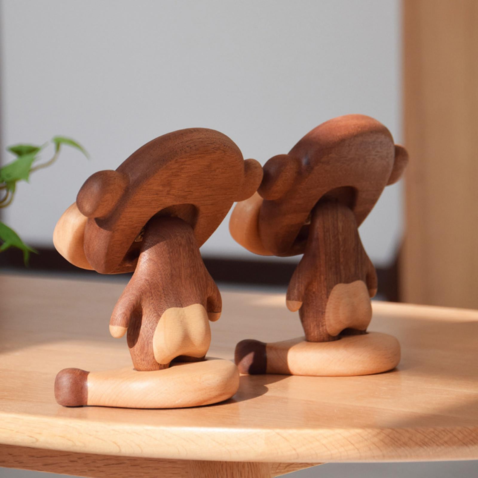 Monkey Figurine Phone Holder Cartoon Phone Bracket for Restaurant Hotel Cafe
