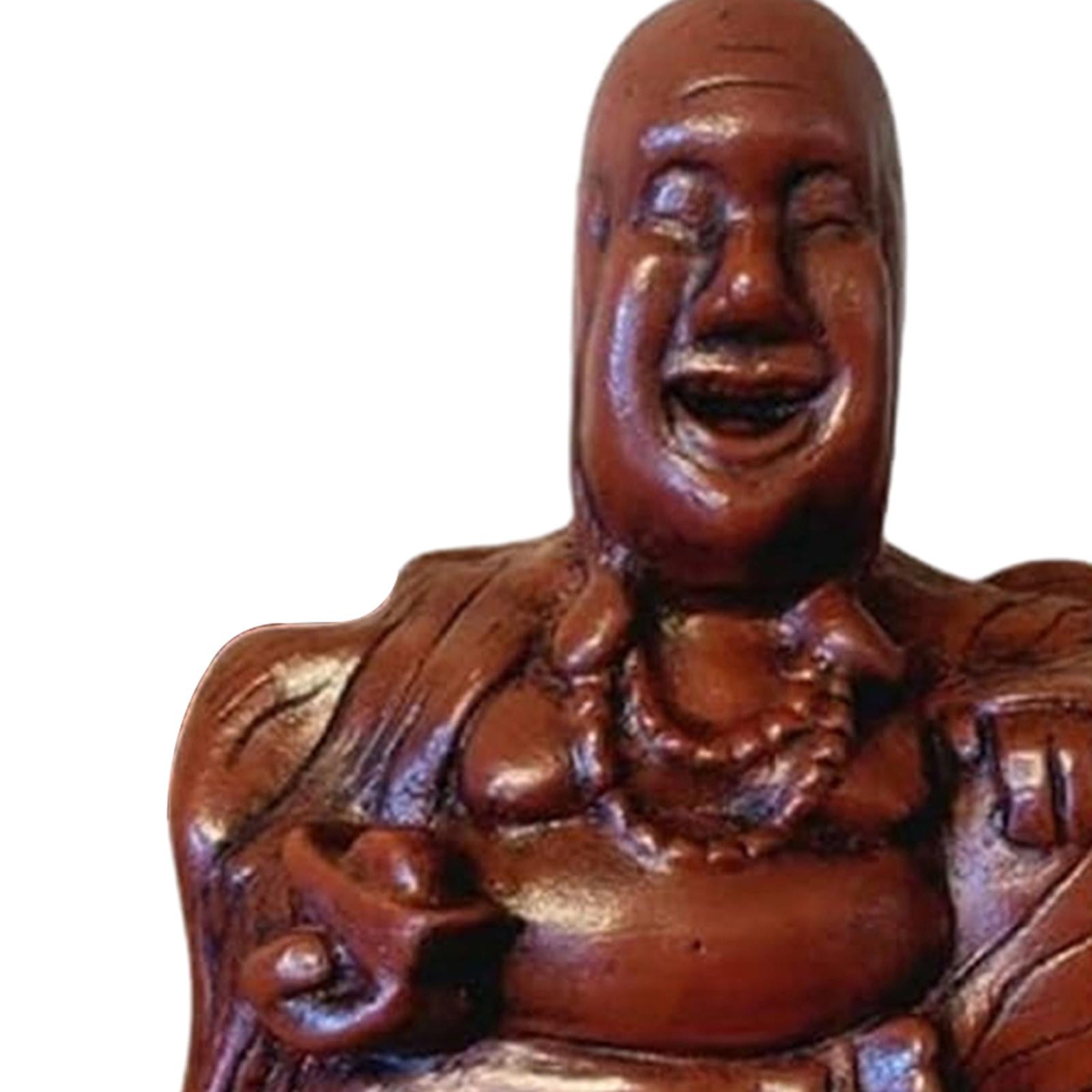 Middle Finger Laughing Buddha Statue Buddha Figurine for Bedroom Office Desk