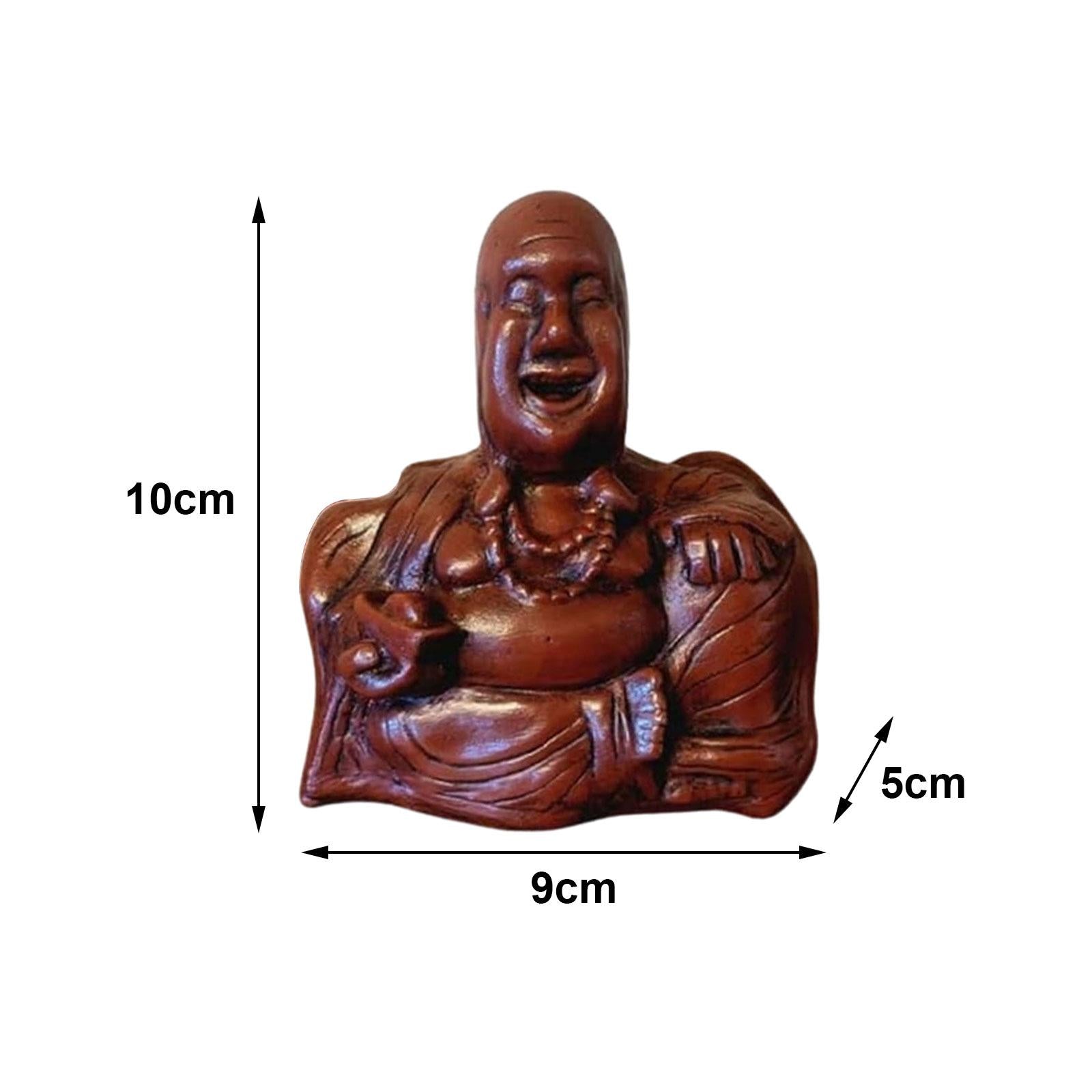 Middle Finger Laughing Buddha Statue Buddha Figurine for Bedroom Office Desk