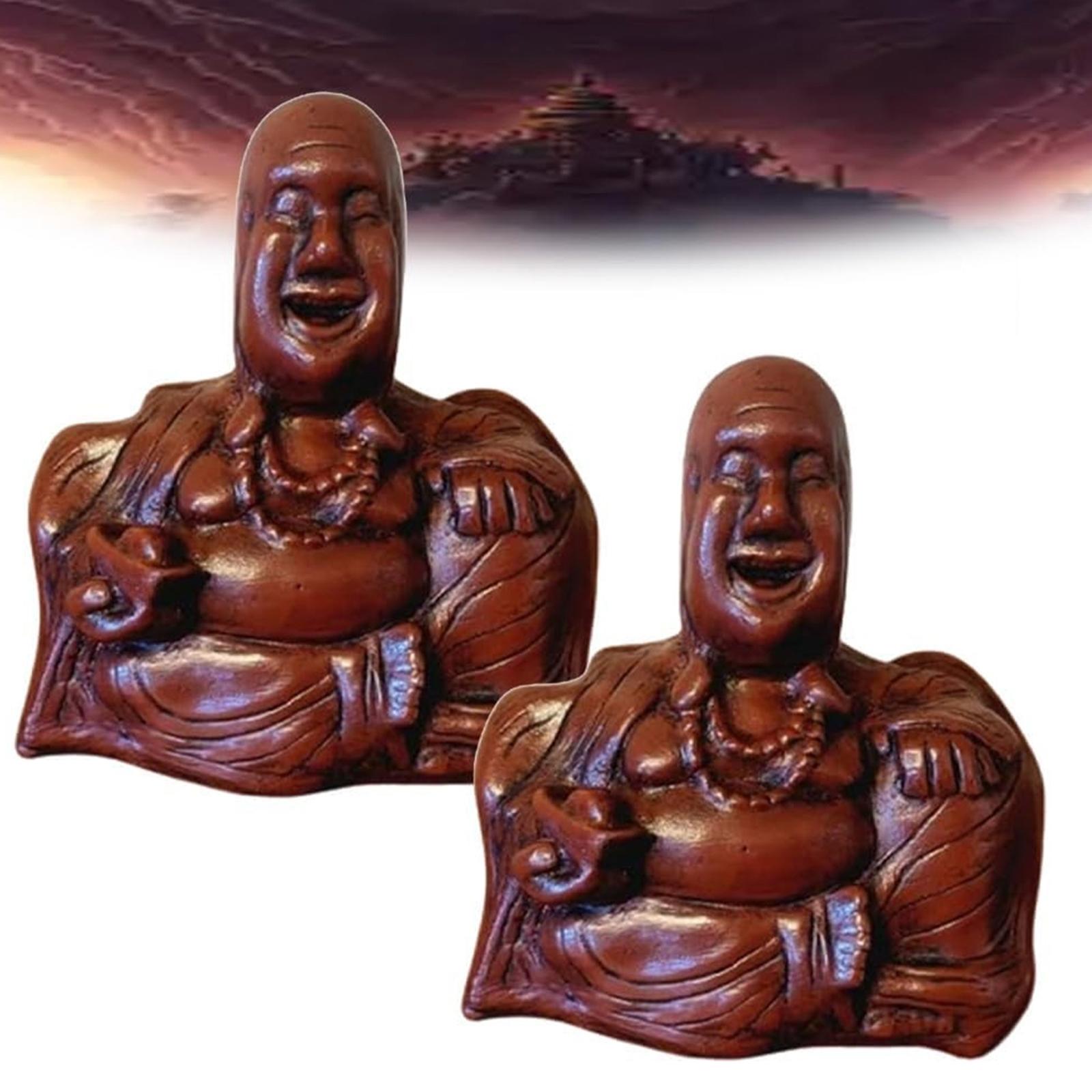 Middle Finger Laughing Buddha Statue Buddha Figurine for Bedroom Office Desk