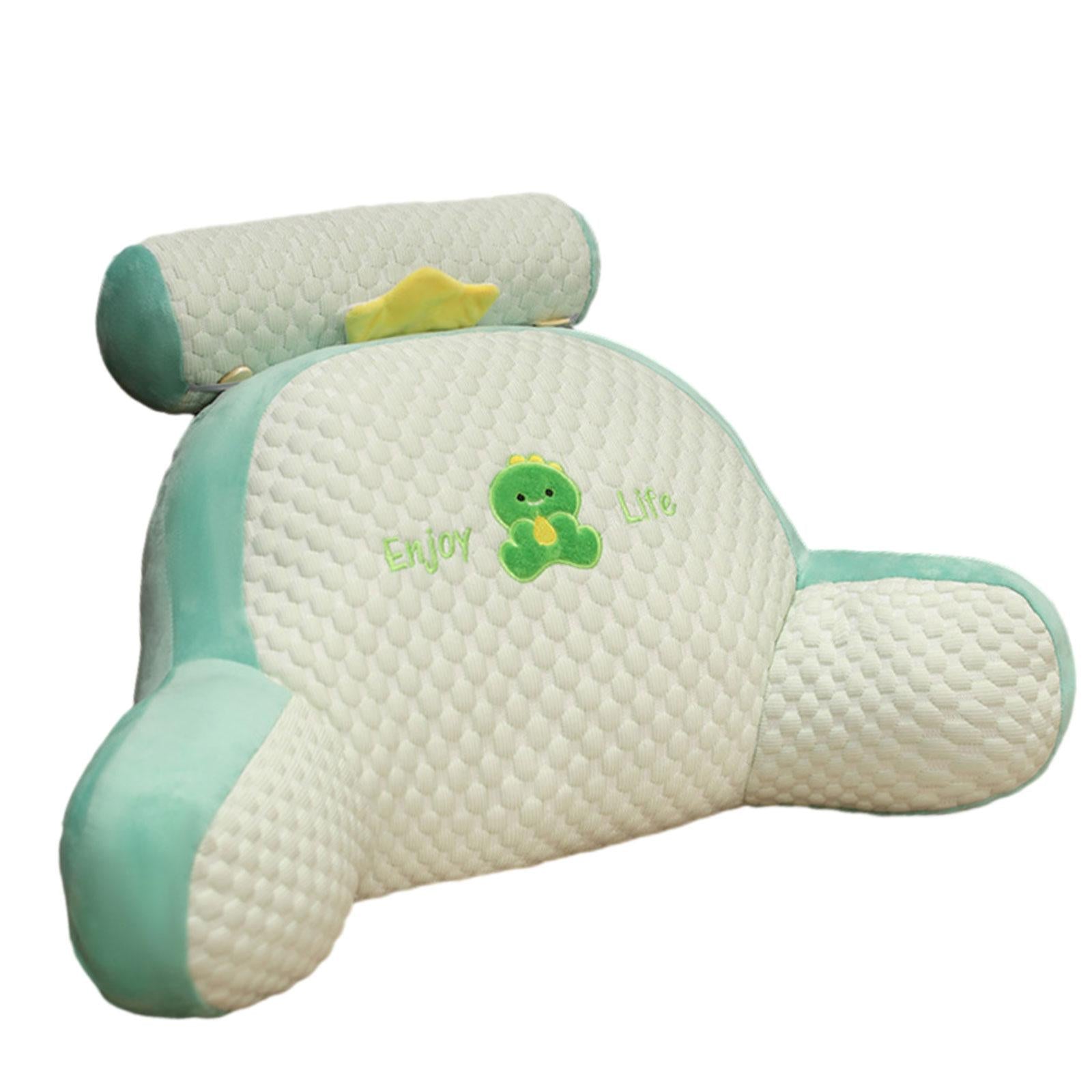Throw Pillow Floor Pillow Cute 3D Shaped Cushion for Bed Home Office Bedroom Green Dinosaur
