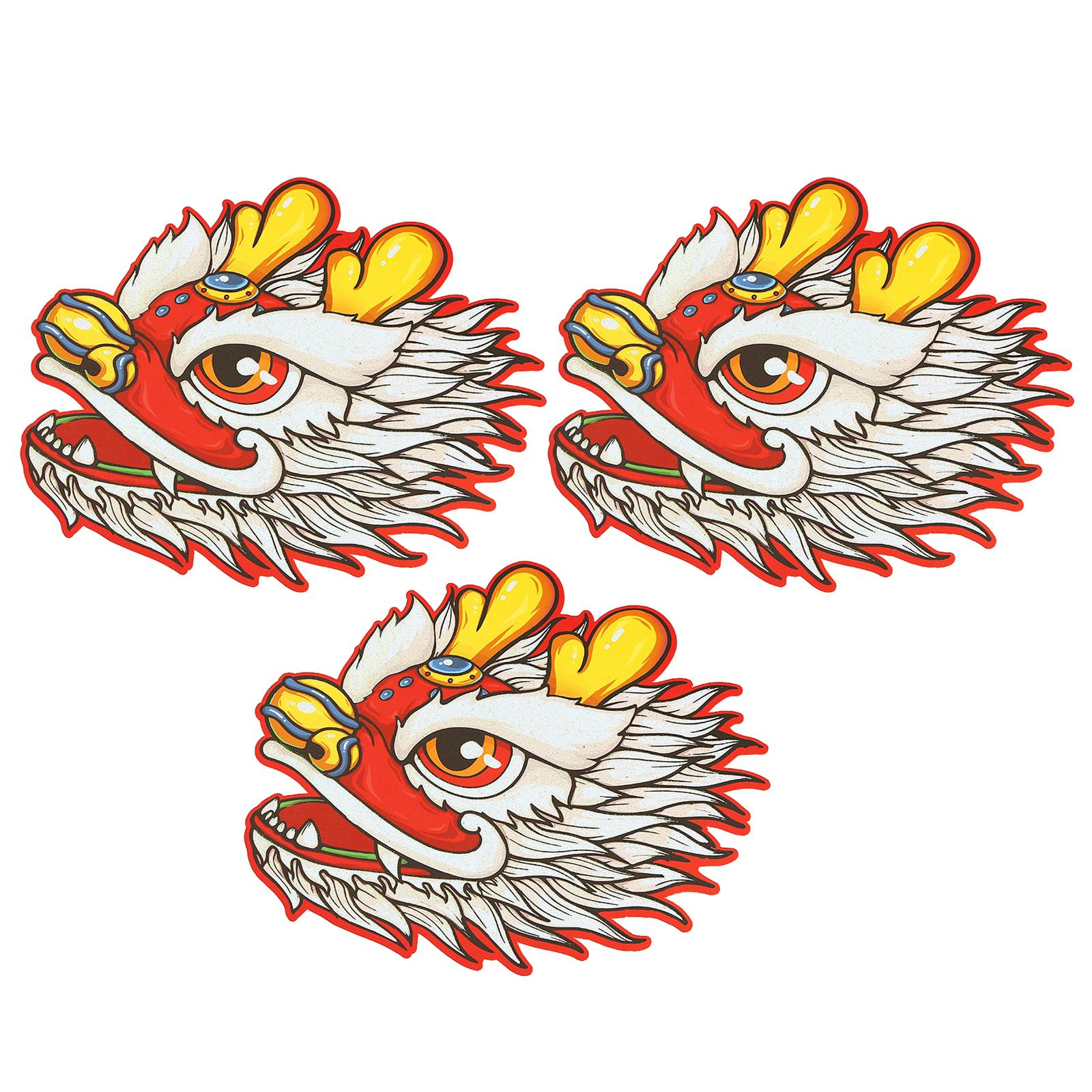 3x 2024 The Gift Wedding Favors Dragon Pattern Envelope New Year Red Packets