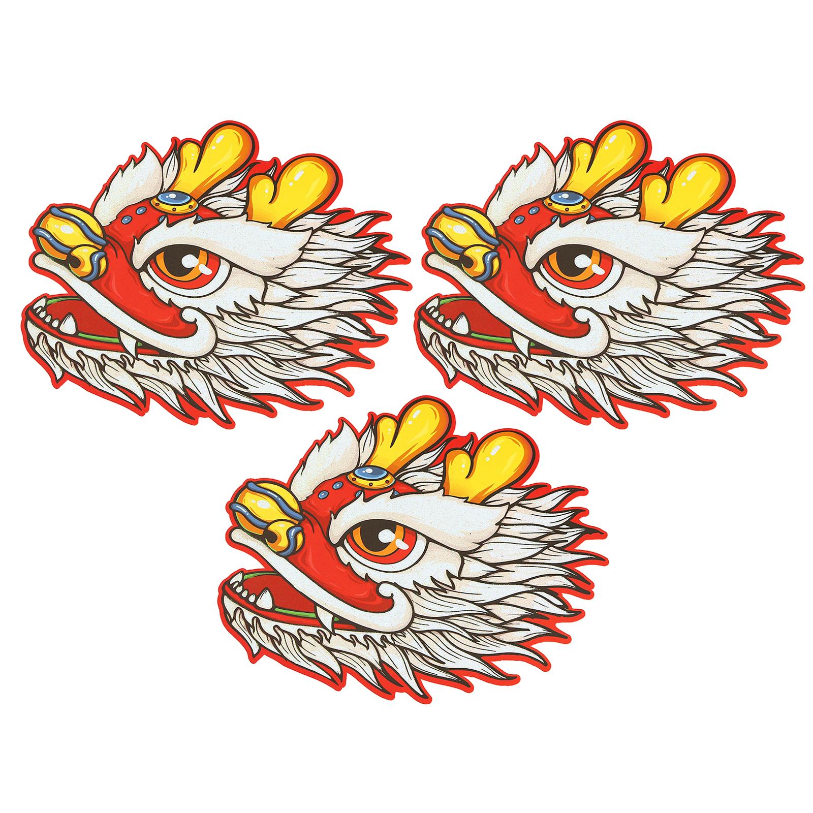 3x 2024 The Gift Wedding Favors Dragon Pattern Envelope New Year Red Packets