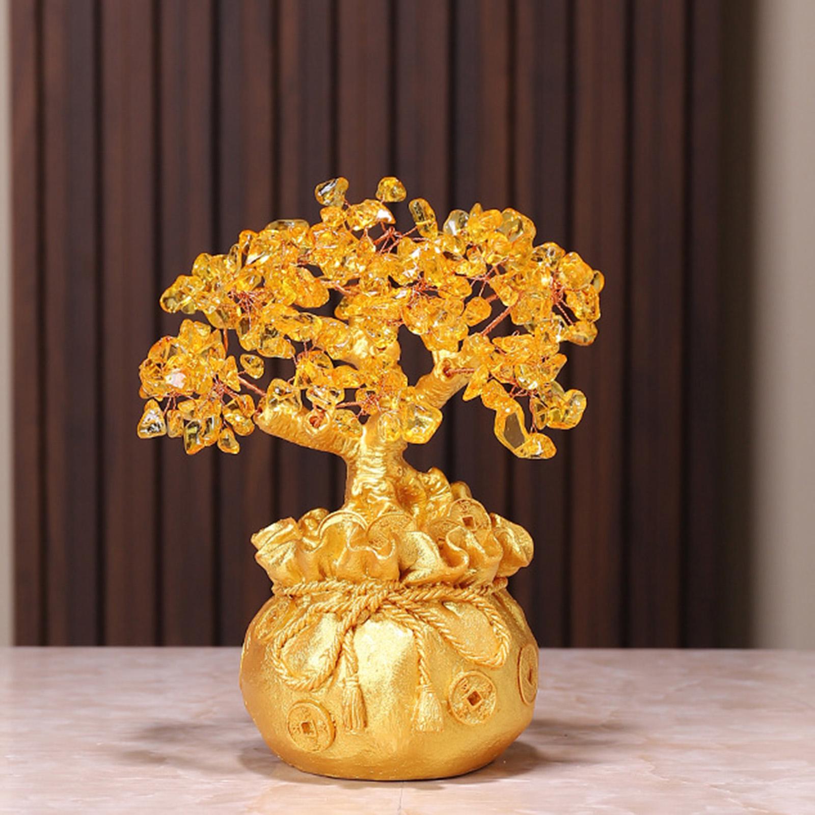 Lucky Tree Crafts Chinese Decorations Money Tree for Entrance New Year Party