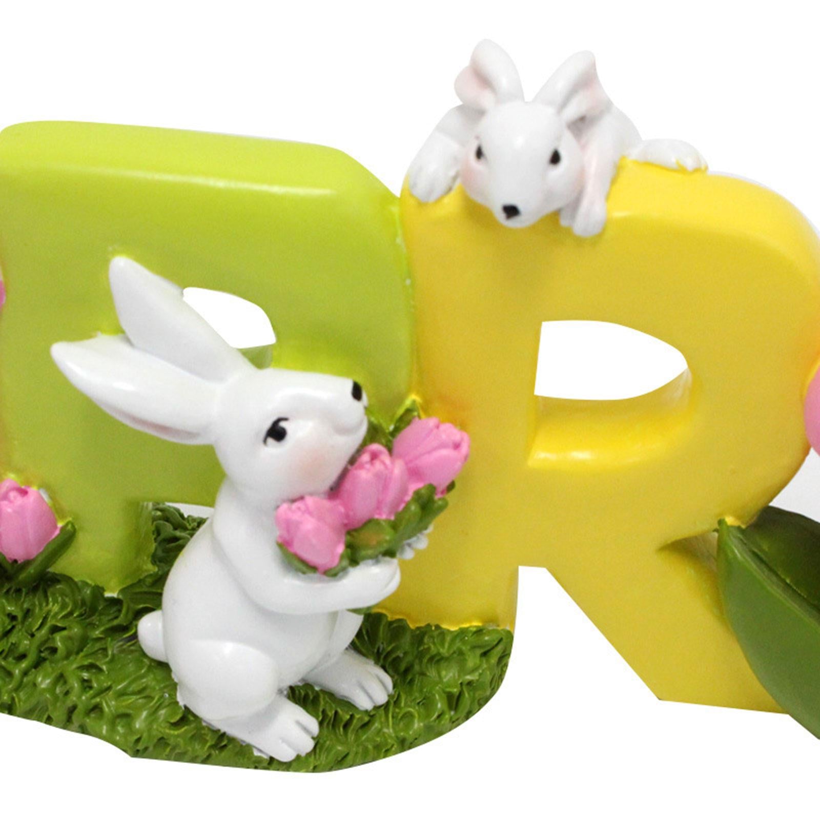 Easter Bunny Decor Cute Easter Table Decorations for Home Living Room