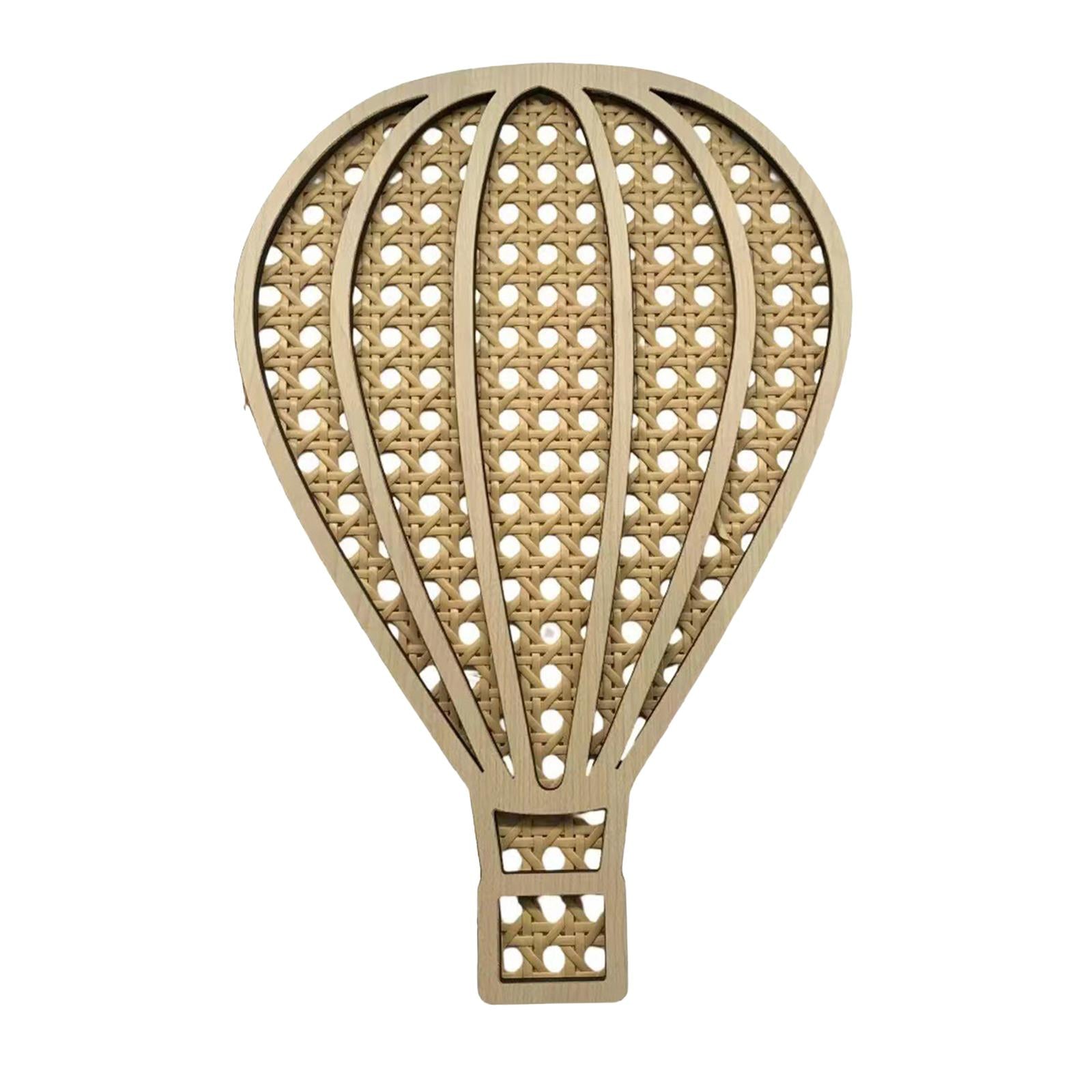 Rattan Woven Decoration Boho Art Wall Decoration for Kitchen Bathroom Office Balloon