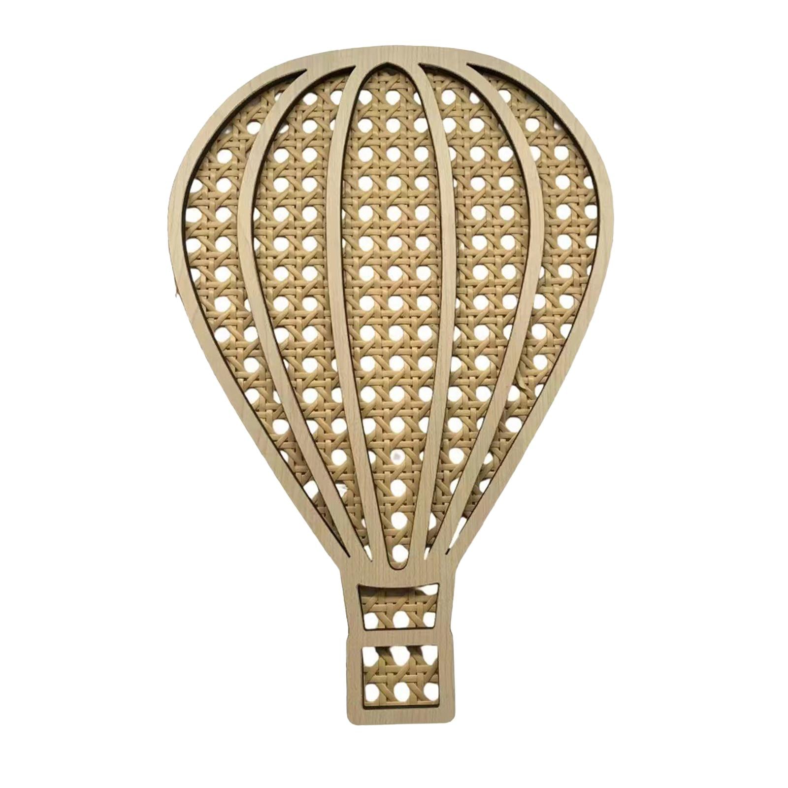 Rattan Woven Decoration Boho Art Wall Decoration for Kitchen Bathroom Office Balloon