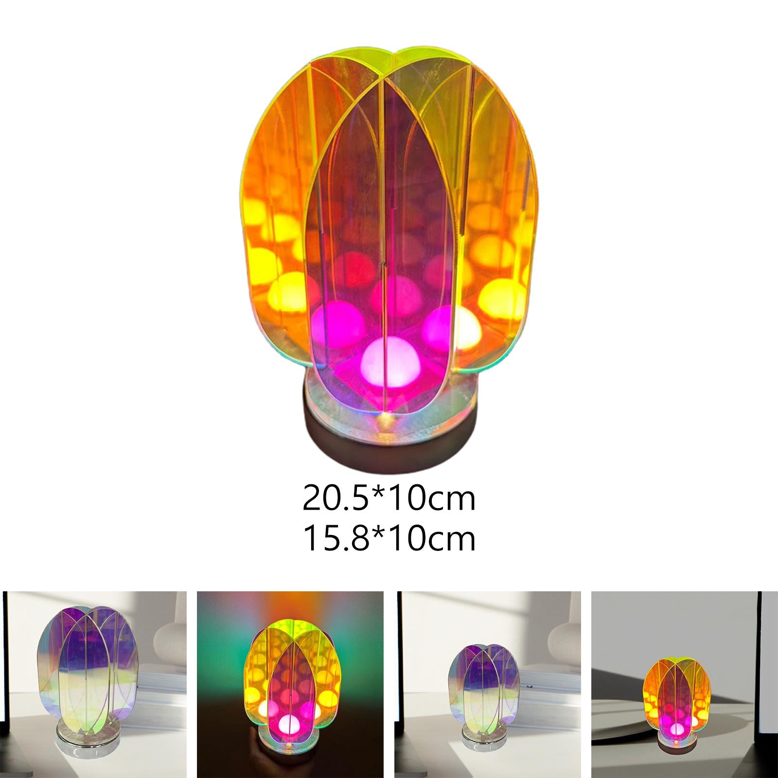 Decorative Table Lamp 3D Art Acrylic Lamp for Living Room Bedside NightStand M