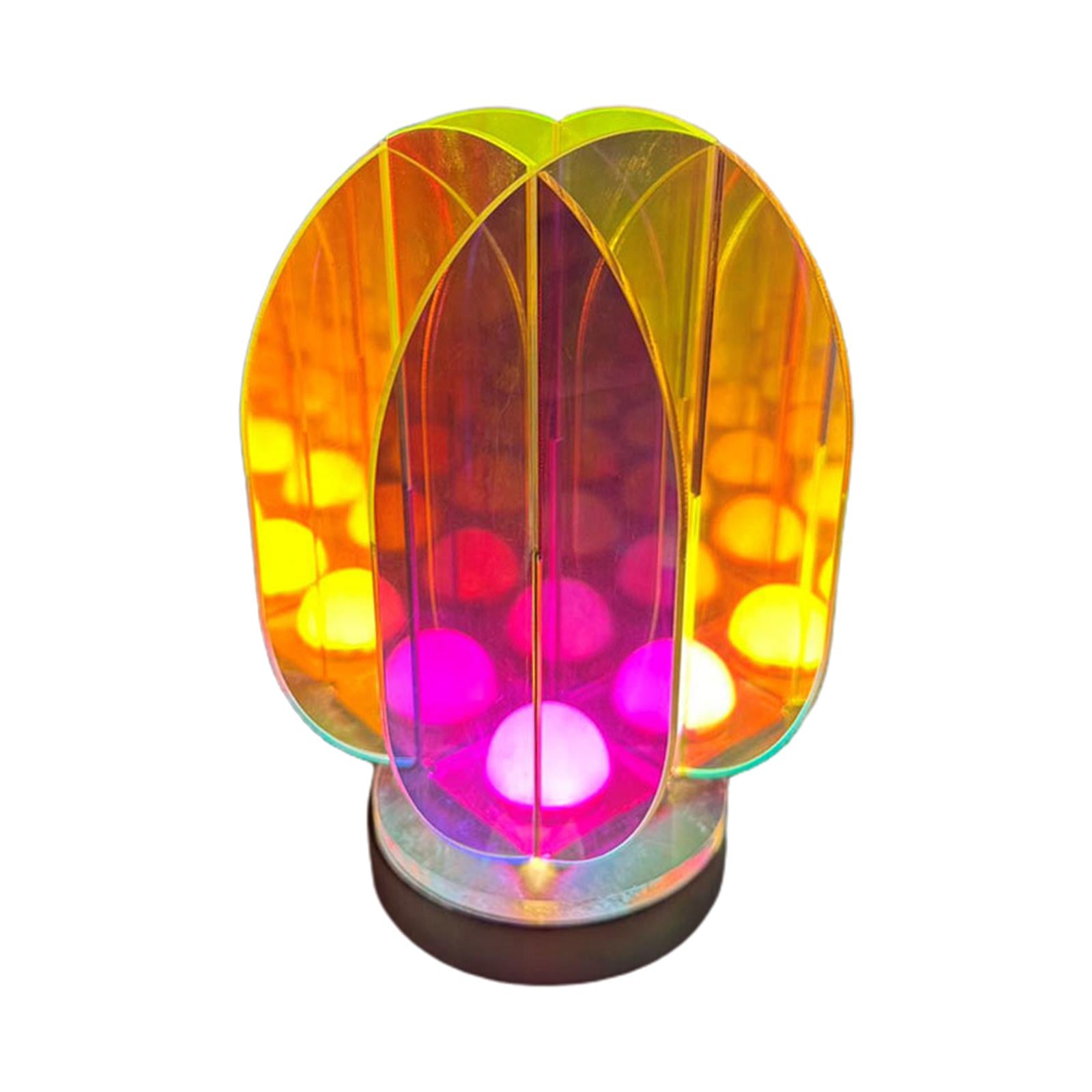 Decorative Table Lamp 3D Art Acrylic Lamp for Living Room Bedside NightStand S