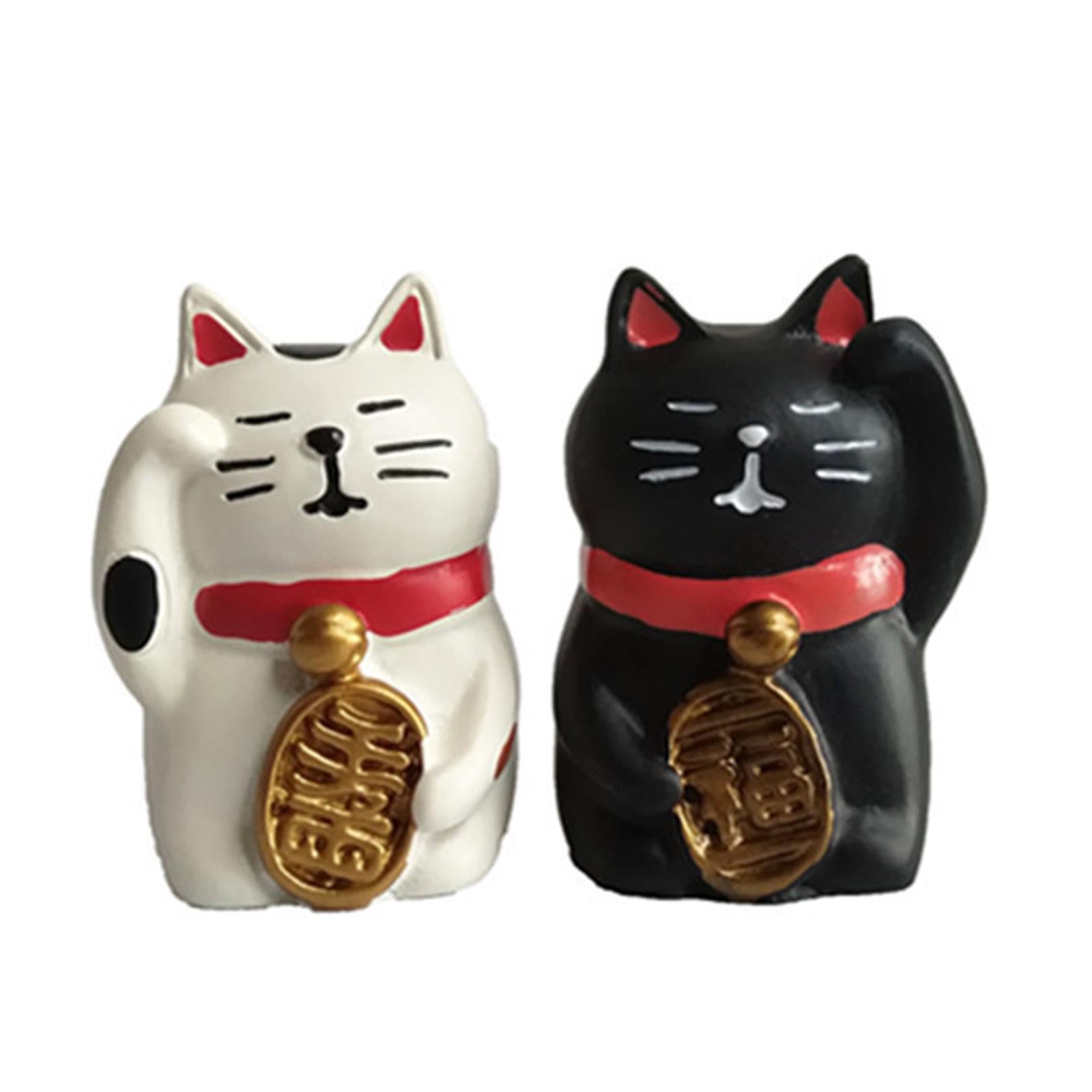 Animal Statue Creative Collection Cat Statue for Home Cabinets Shelf Desktop Style A