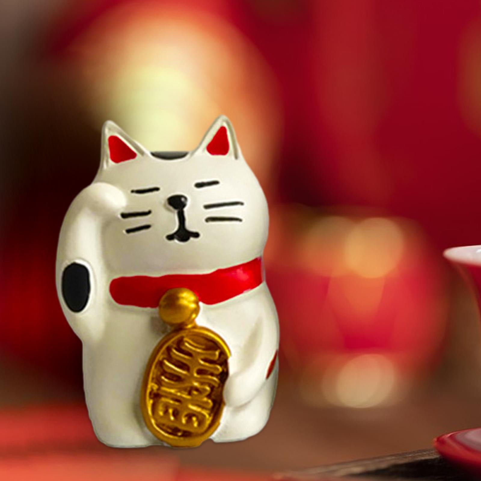 Animal Statue Creative Collection Cat Statue for Home Cabinets Shelf Desktop Style B