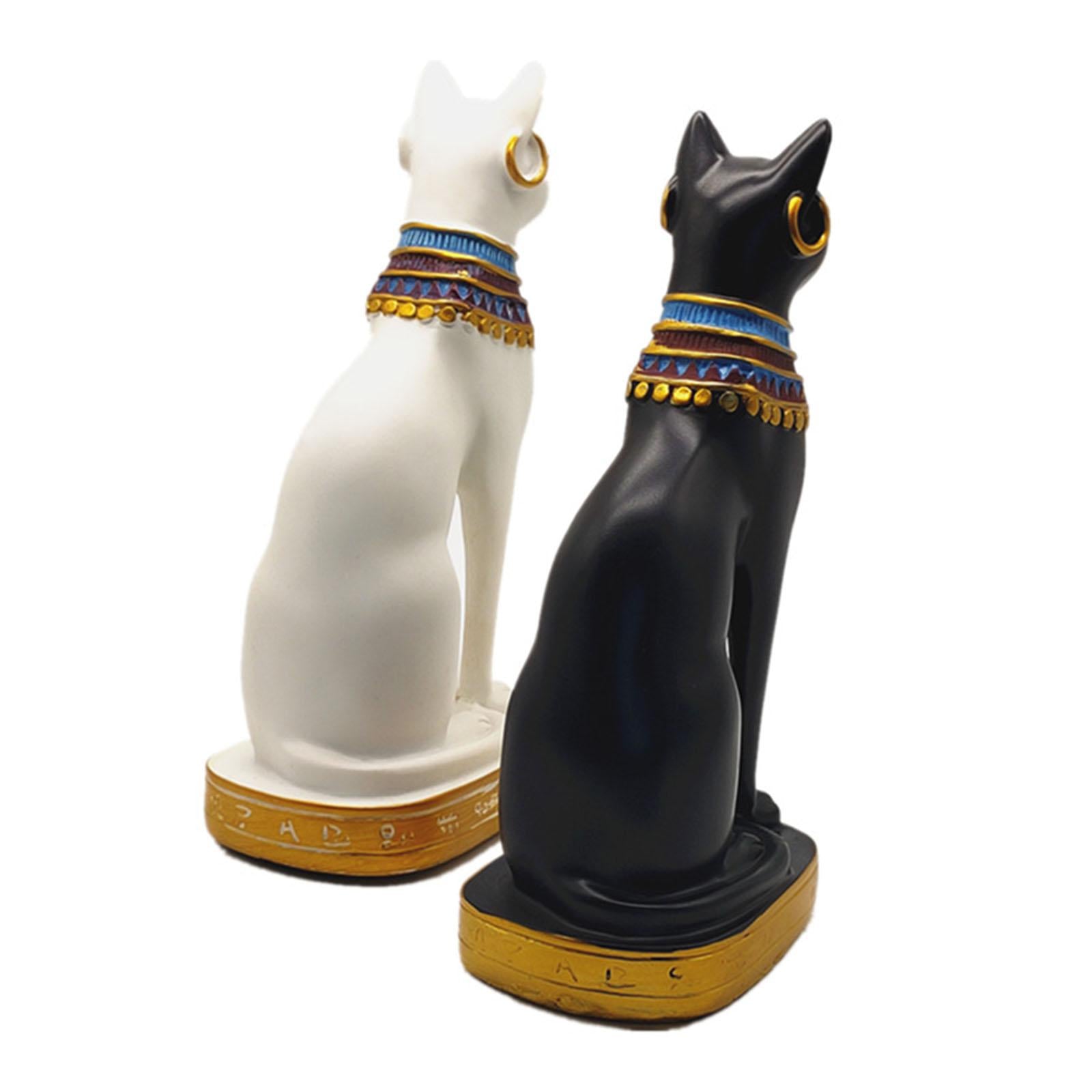 Egyptian Cat Ornament Collectible Gift Cute Figurine for Tabletop Office Bar XL