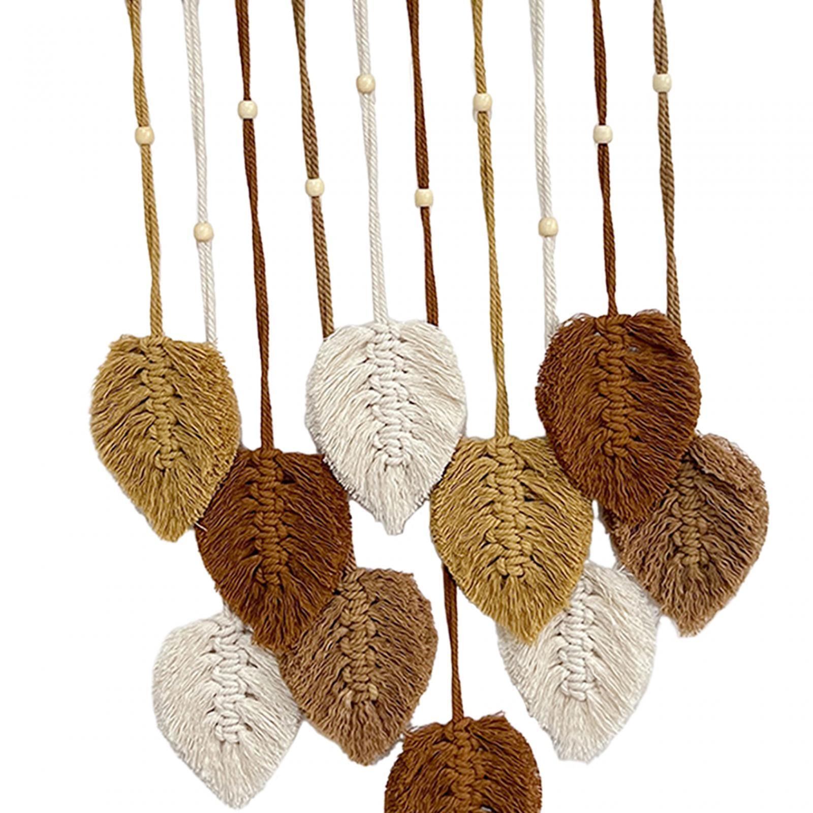 Macrame Wall Hanging Bohemian Woven Tapestry Chic Decoration for Living Room Coffee