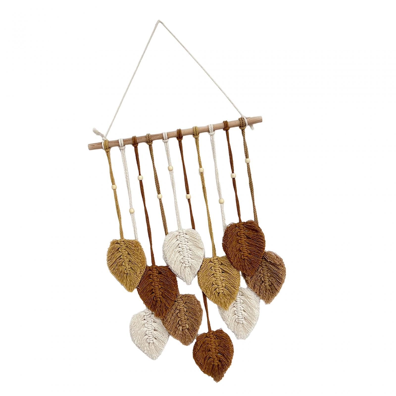 Macrame Wall Hanging Bohemian Woven Tapestry Chic Decoration for Living Room Coffee
