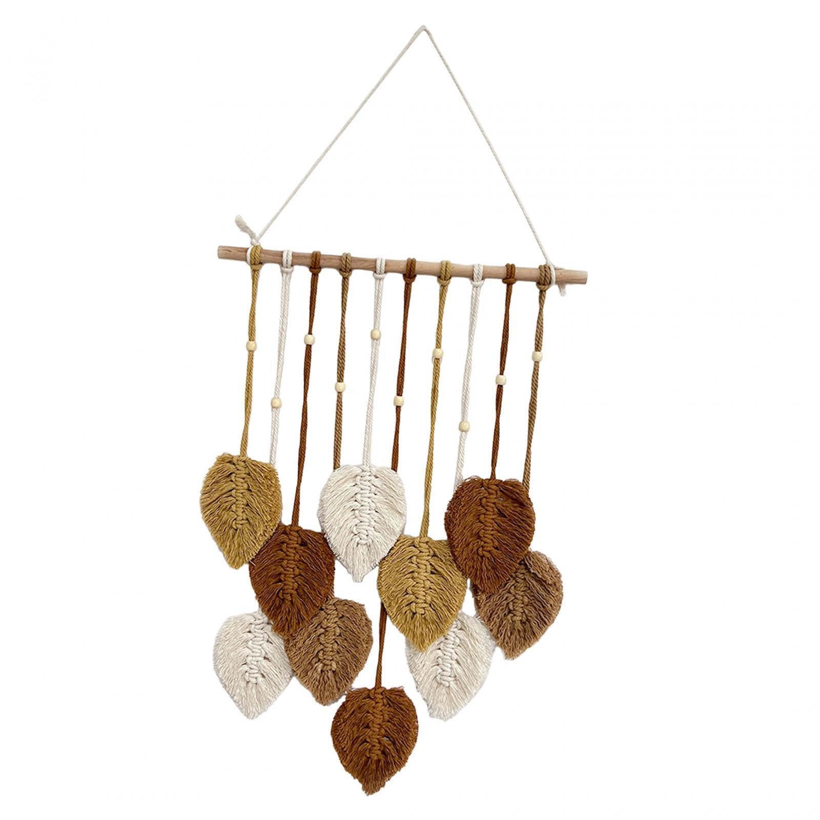 Macrame Wall Hanging Bohemian Woven Tapestry Chic Decoration for Living Room Coffee