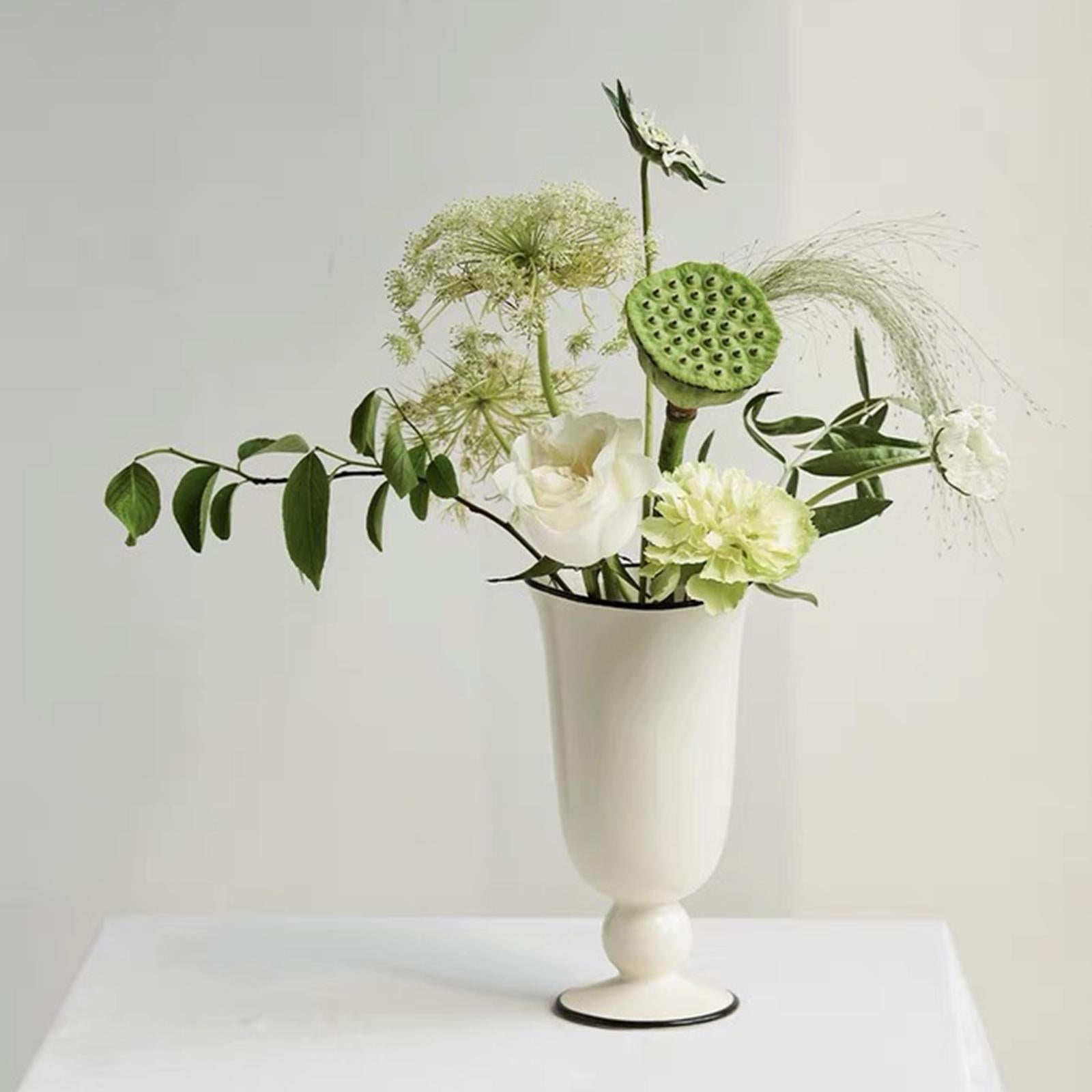 Flowers Container Art Decorative Vases for Anniversary Fireplace Dining Room