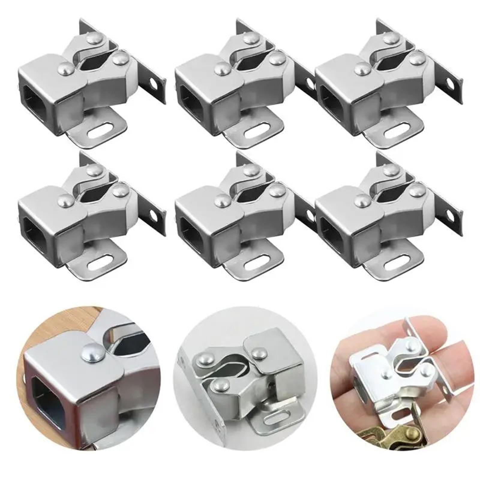 12Pcs Door Catches Hardware Cabinet latches for Closet Door Cupboard Lockers