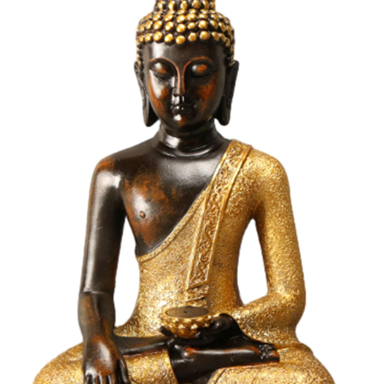 Thailand Buddha Figurine Art Thai Buddha Statue for Living Room Home Desktop
