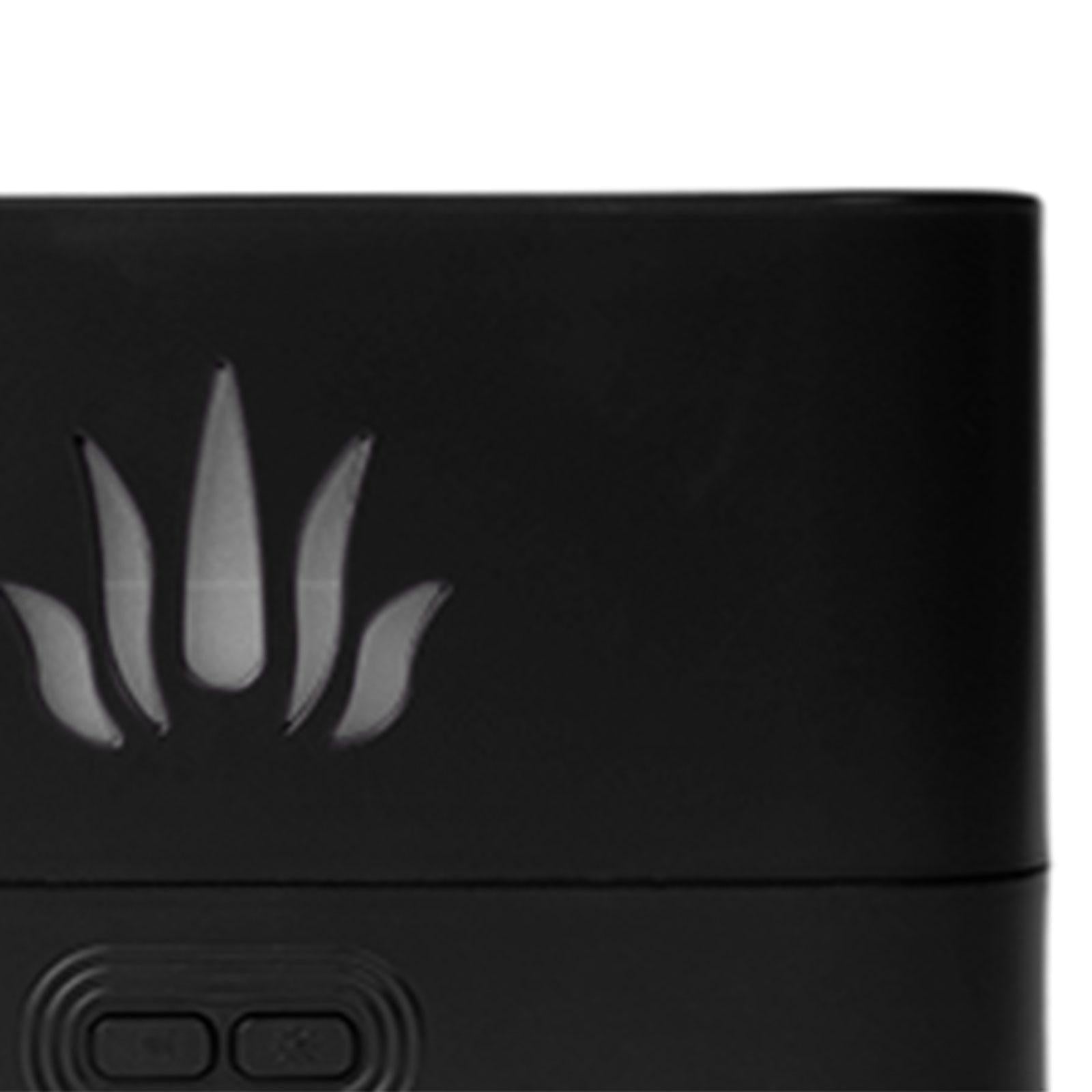 Flame Aroma Diffuser with Flame Light Auto Shut Off for Yoga Tabletop Indoor Black