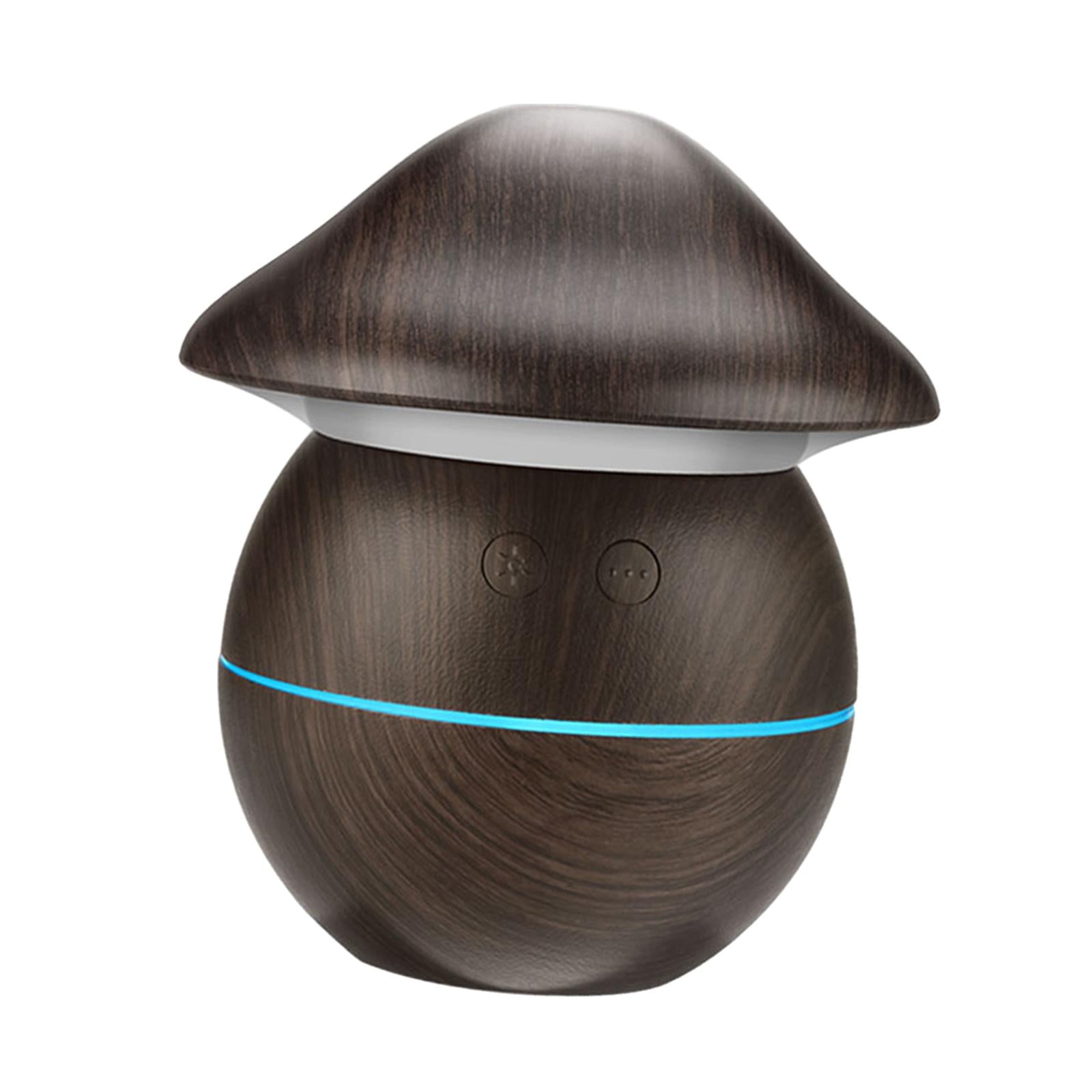 0.25L USB Mushroom Shaped Mist Air Humidifier Quiet Portable for Home Office Dark Brown